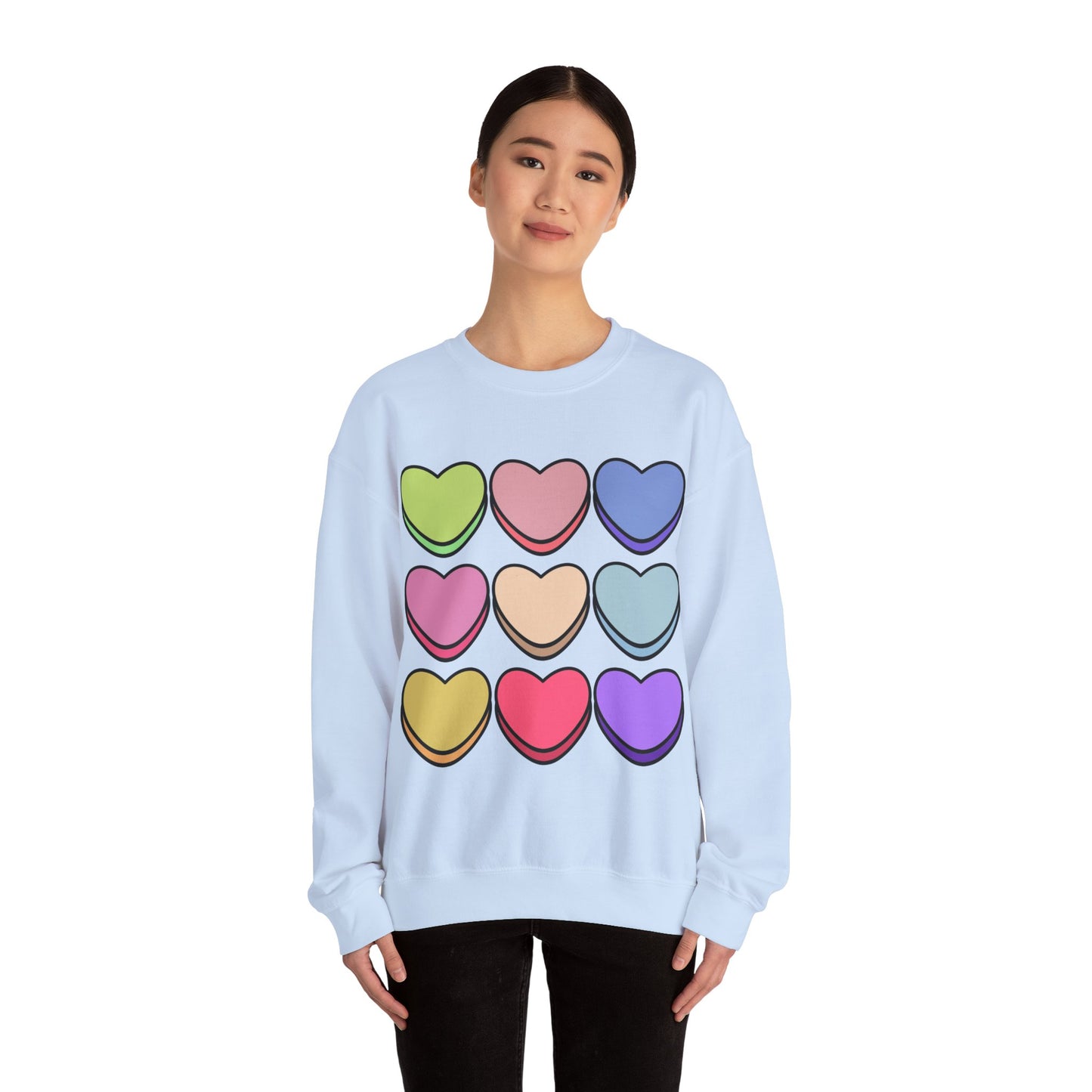 Valentines Hearts Heavy Blend™ Crewneck Sweatshirt