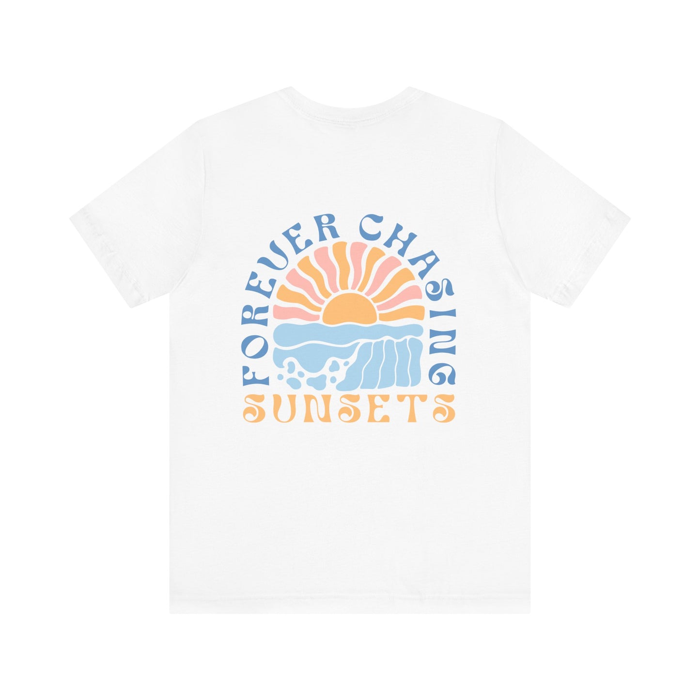 Beach Vibes Forever Chasing Sunsets Unisex Jersey Short Sleeve Tee