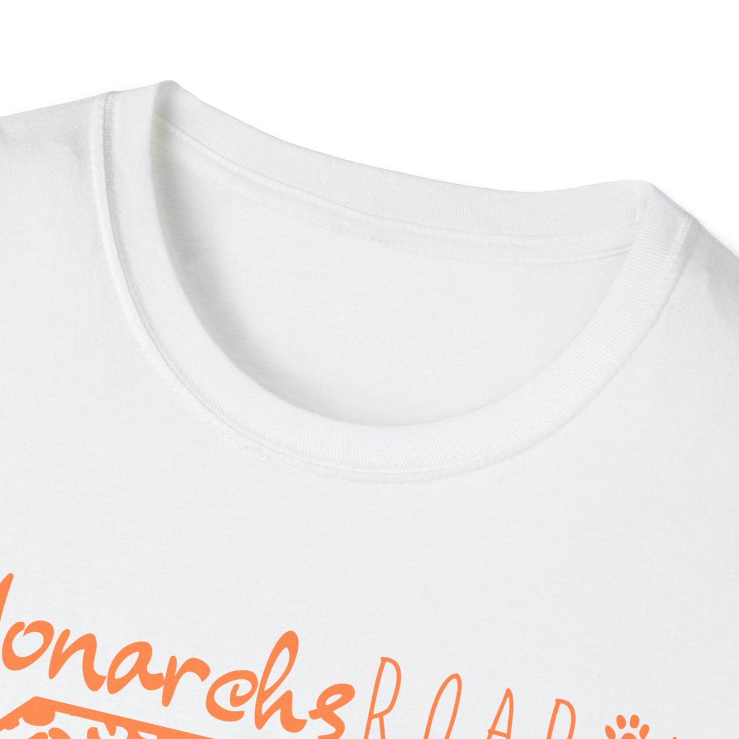 Go  Monarchs Orange Leopard Print Unisex Softstyle T-Shirt