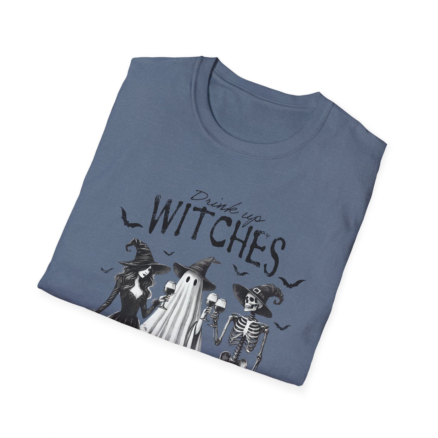 Spooky Witches Unisex Softstyle T-Shirt - Perfect for Halloween