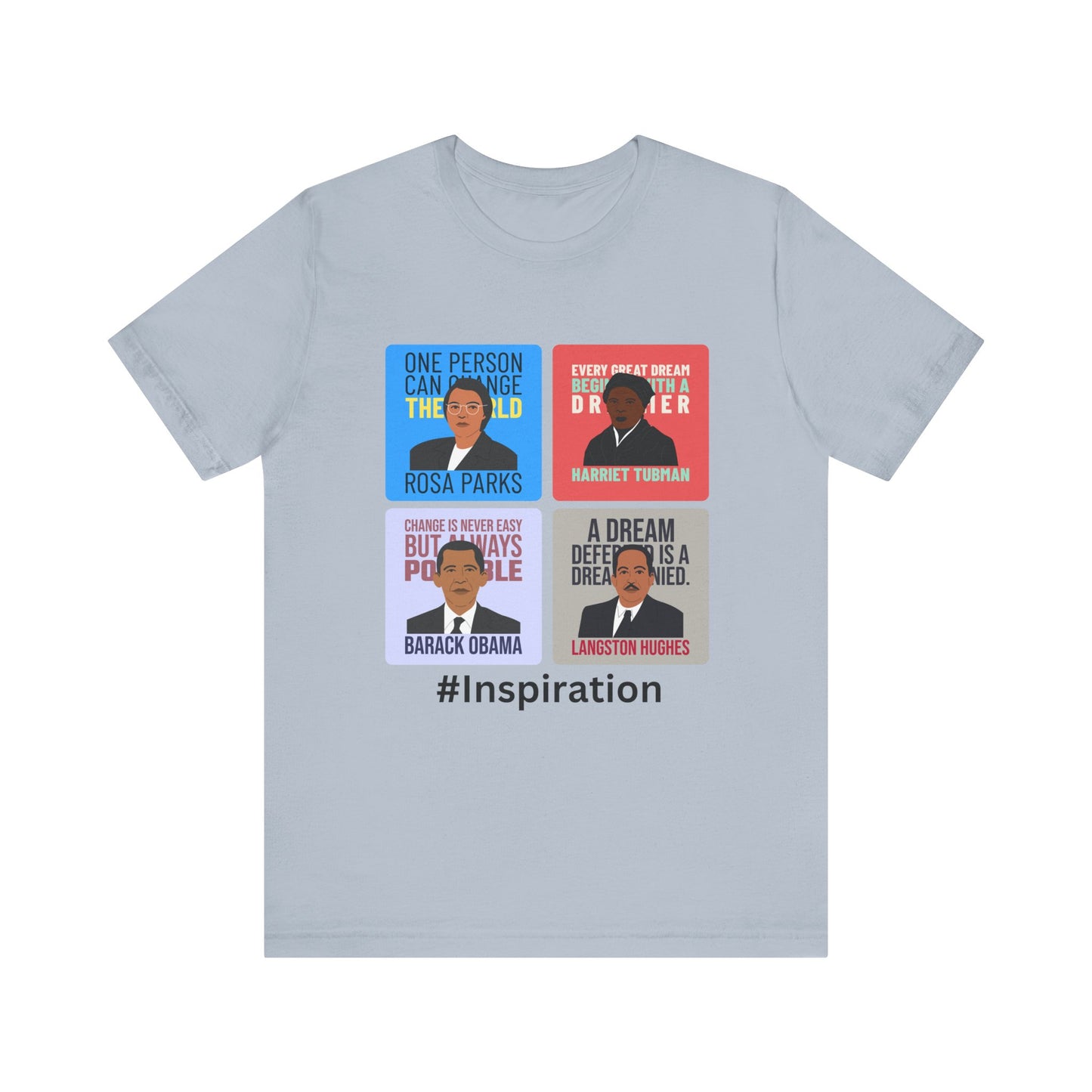 Inspiration Black History Heros Unisex Jersey Short Sleeve Tee