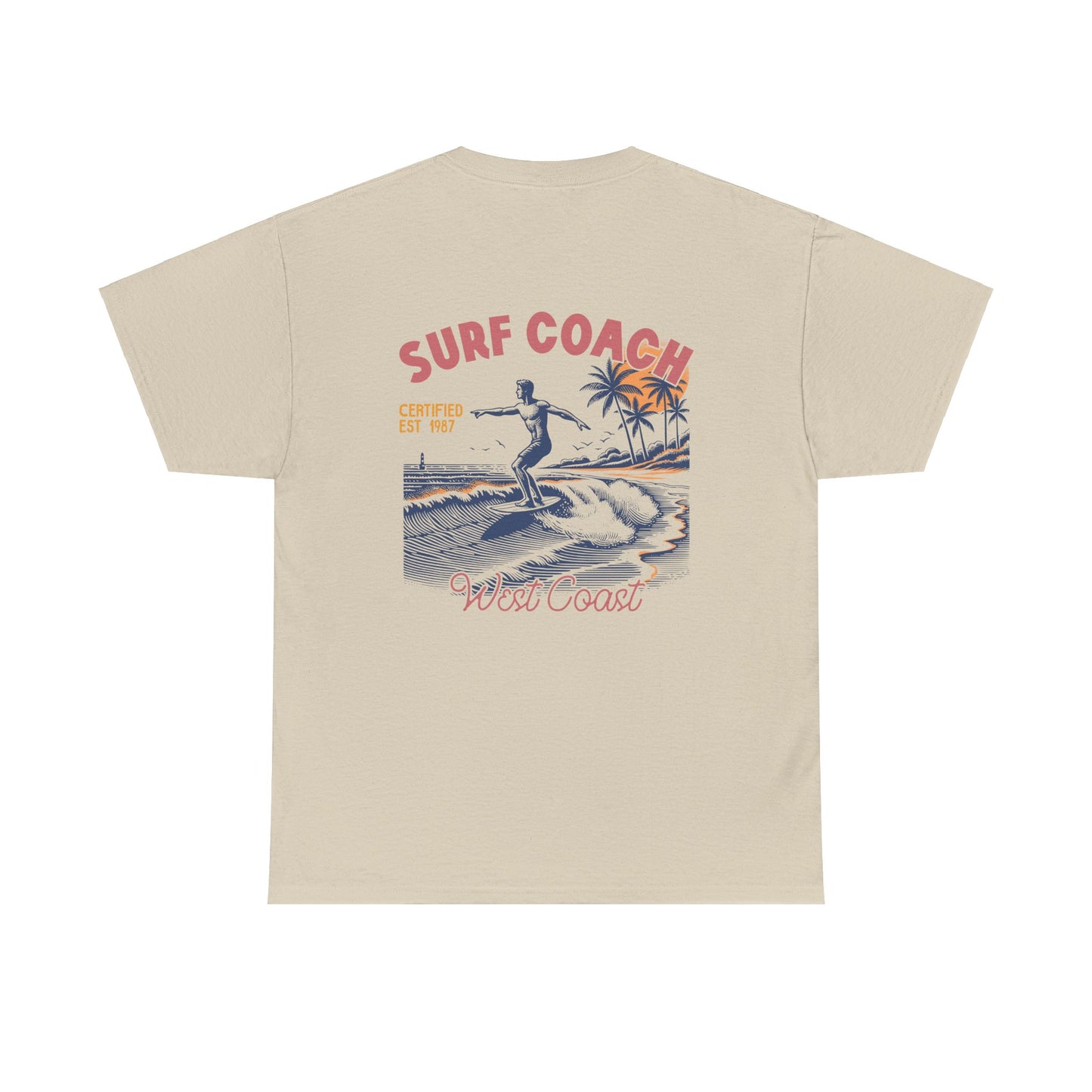 Big Waves Surf Coach Unisex Heavy Cotton Tee