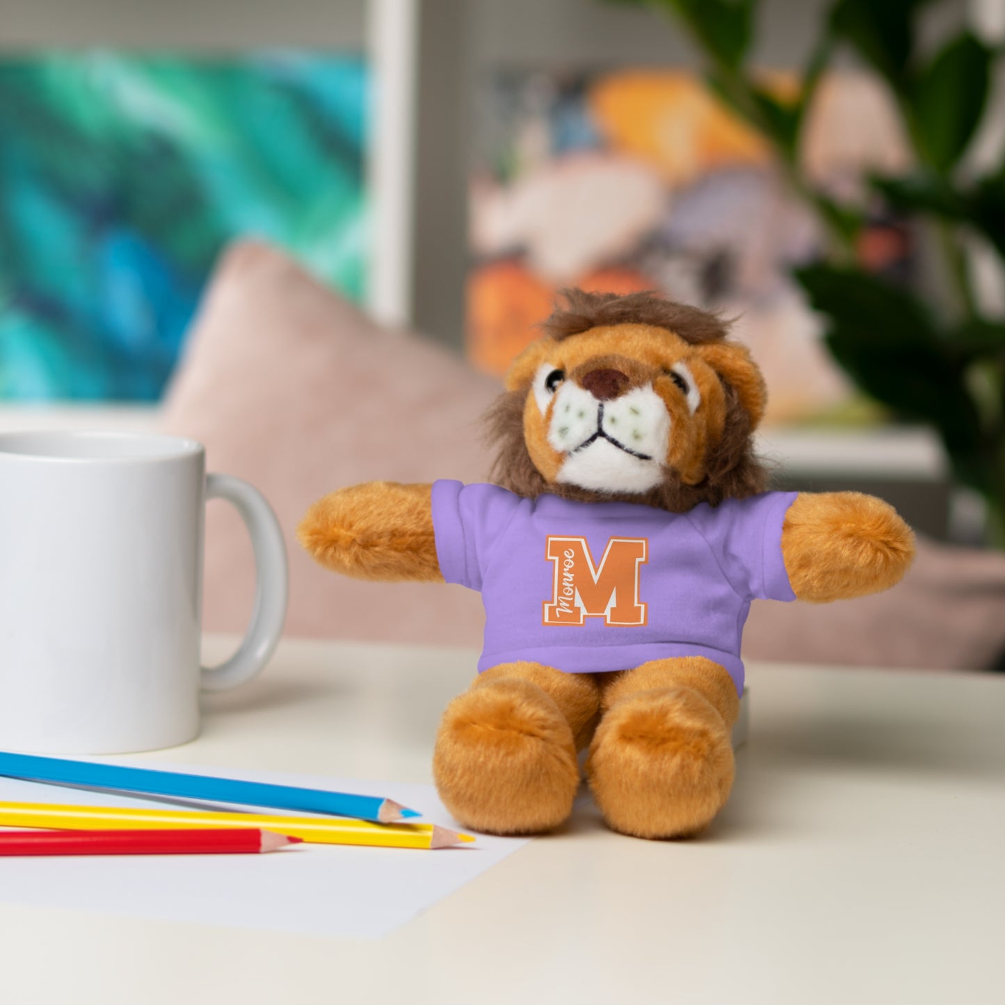 Customizable Stuffed Animal Buddy with Tee - Perfect Gift for Graduations and Celebrations