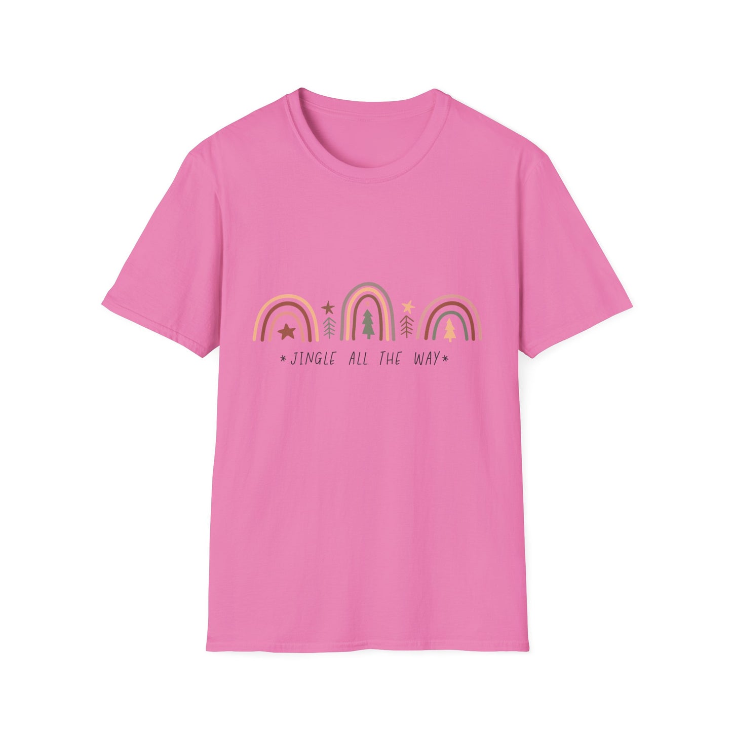Jingle All the Way Unisex Softstyle T-Shirt – Festive Holiday Christmas Vibes