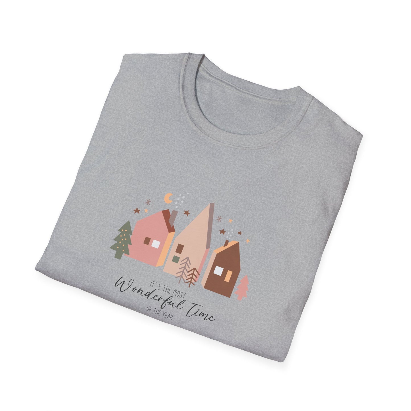 Wonderful Time of the Year Christmas/December Holiday Unisex Softstyle T-Shirt