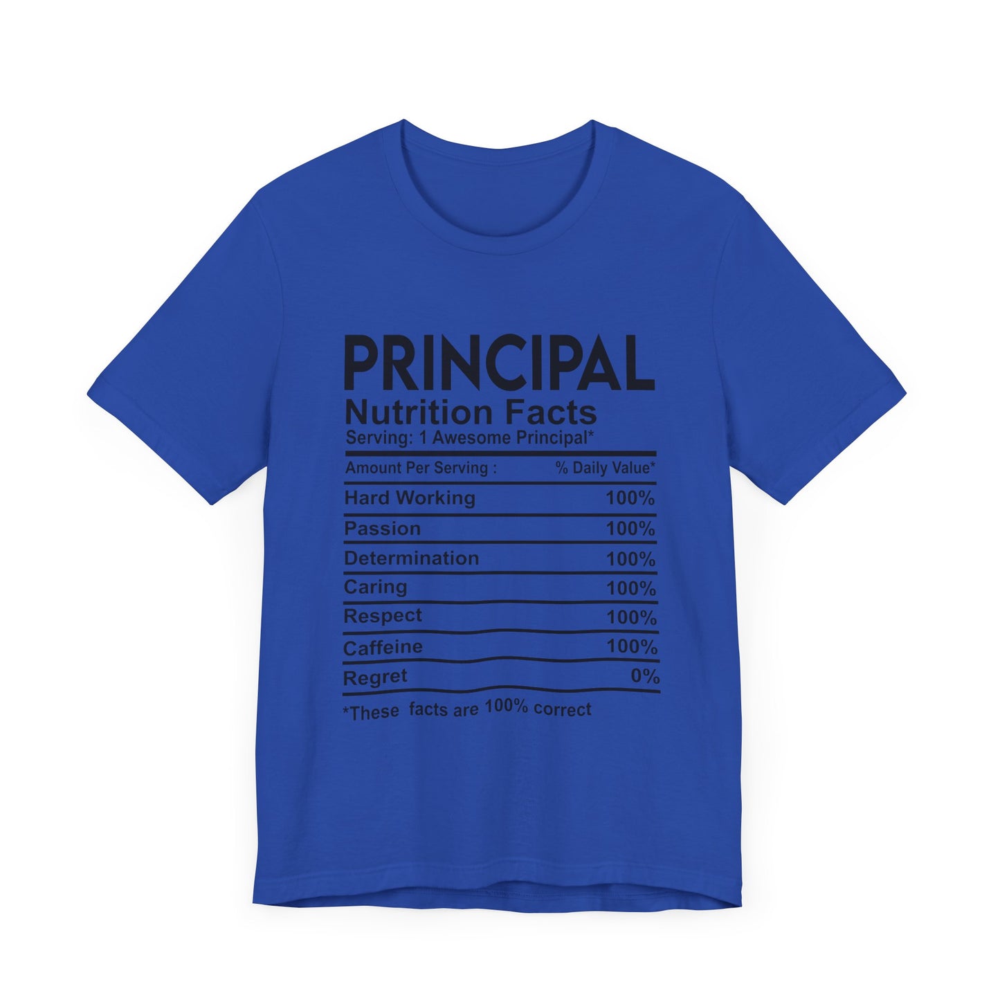 Principal Nutritional Facts Unisex Jersey Short Sleeve Tee