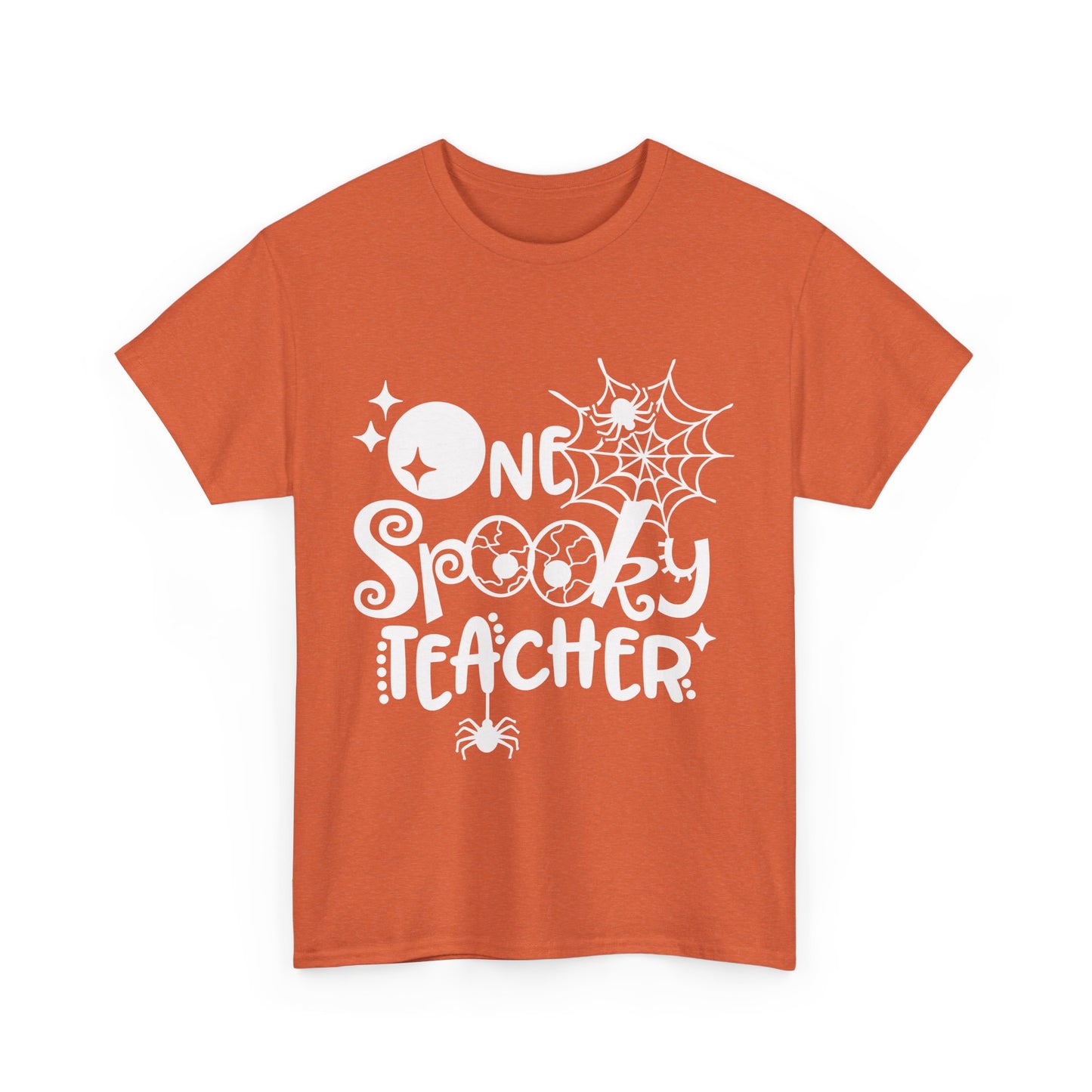 Spooky Teacher Unisex Heavy Cotton Tee – Perfect for Halloween school Teacher Tshirt!