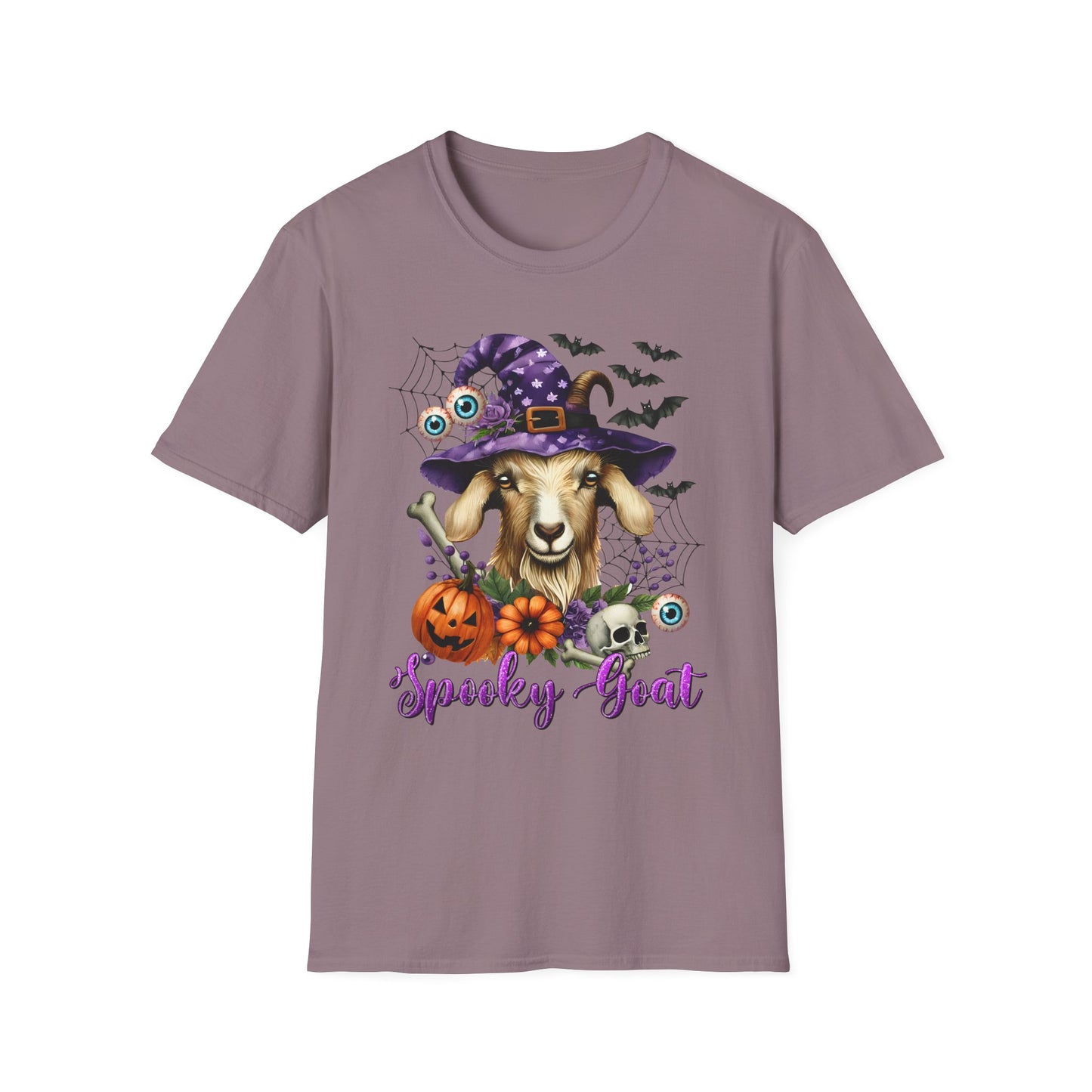 Spooky Goat Fall Halloween Farm  Unisex Softstyle T-Shirt