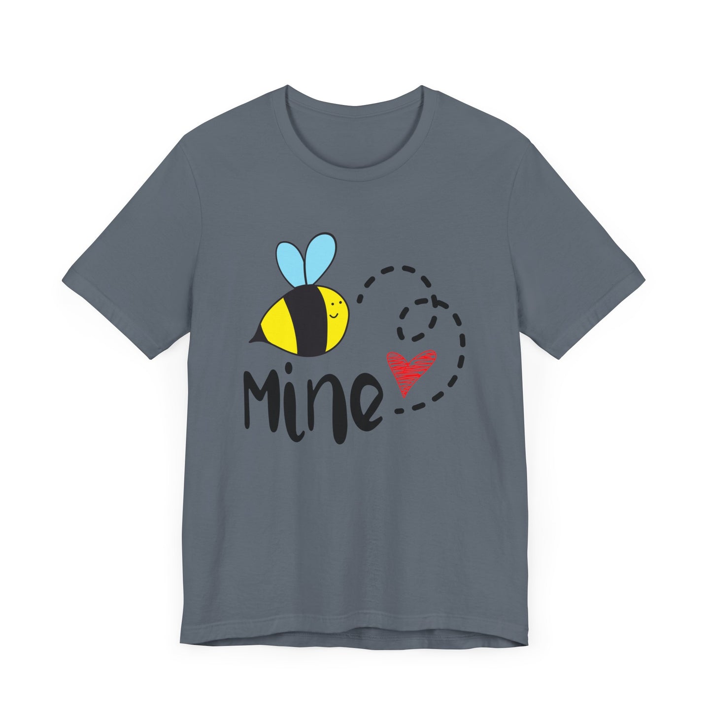 Bee Mine Valentine Unisex Jersey Short Sleeve Tee