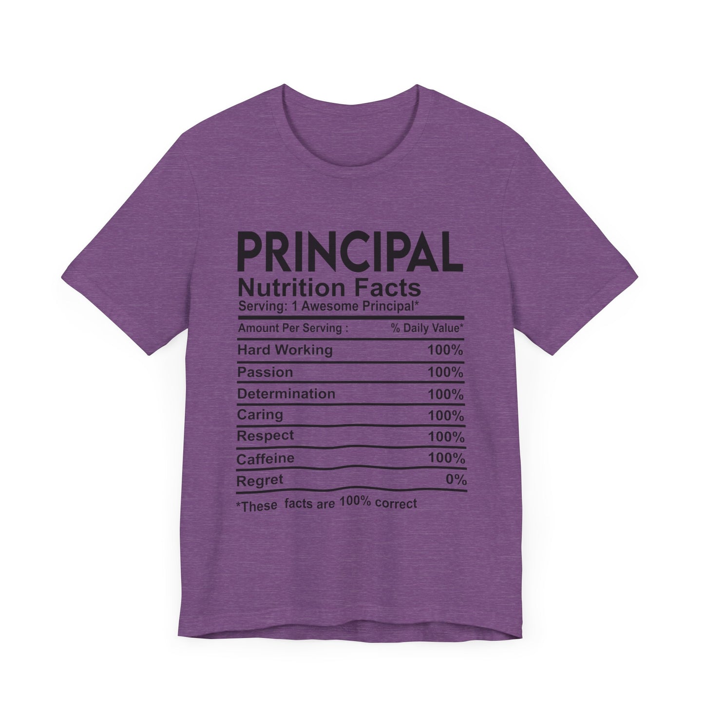 Principal Nutritional Facts Unisex Jersey Short Sleeve Tee