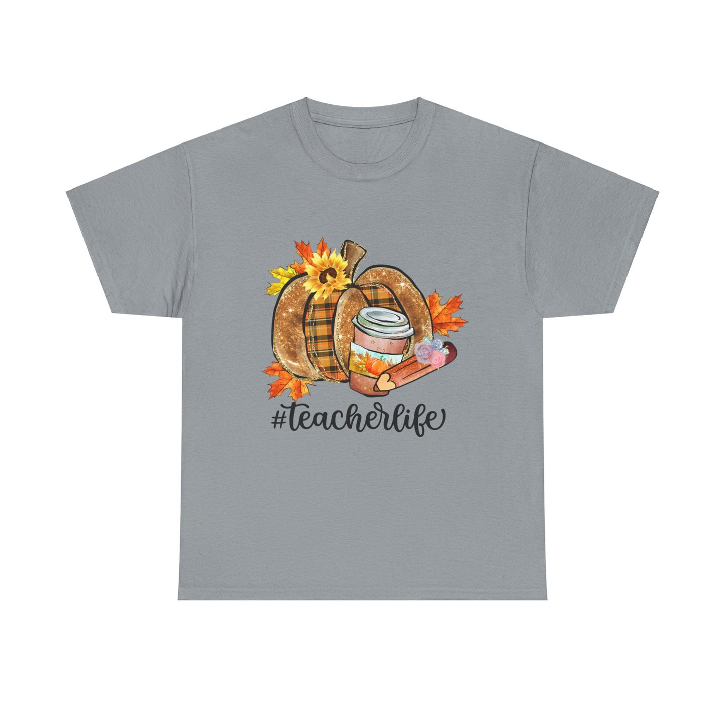 Fall Teacher Life Unisex Heavy Cotton Tee