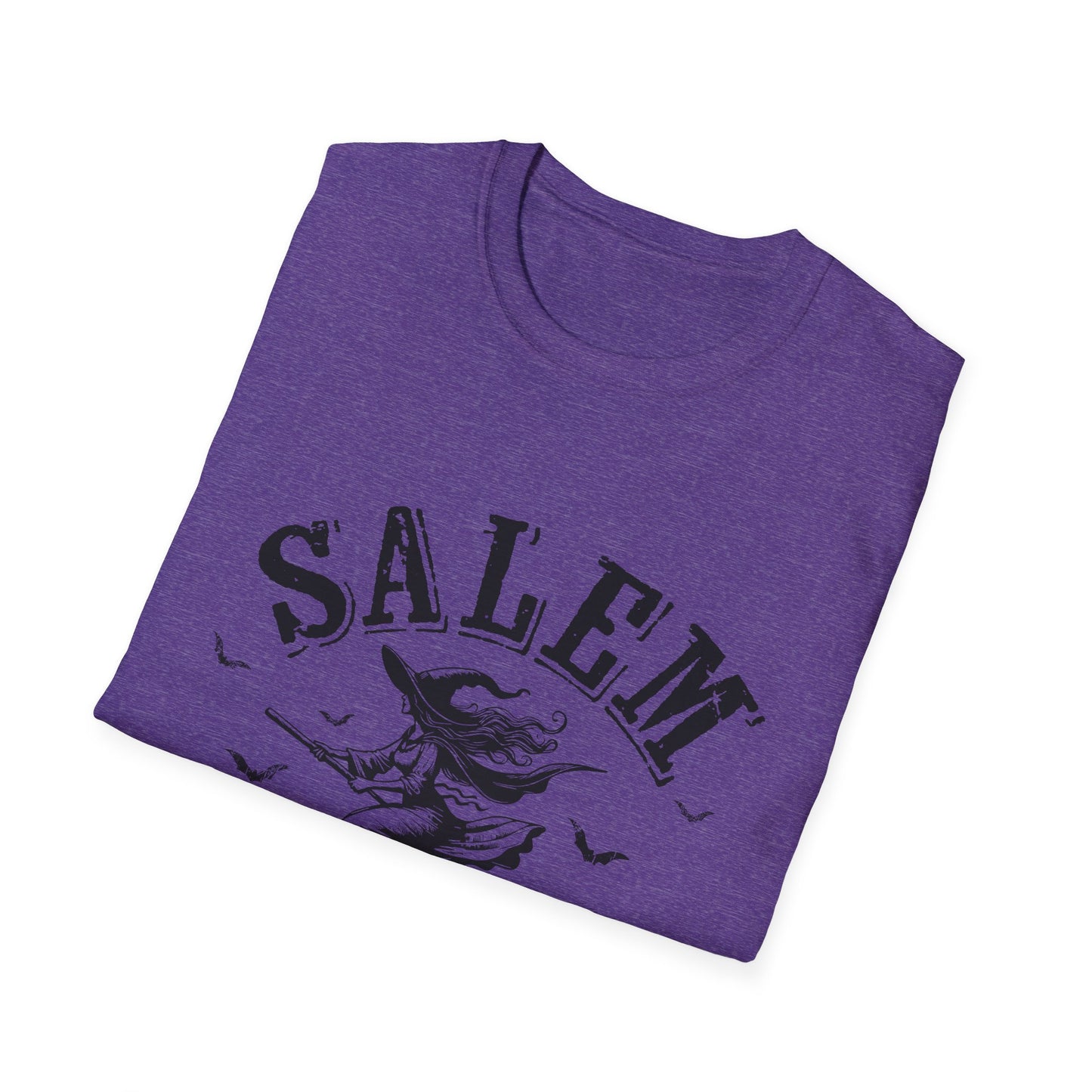 Salem University Vintage Witchy T-Shirt | Unisex Softstyle Tee | Perfect for Halloween & College Spirit