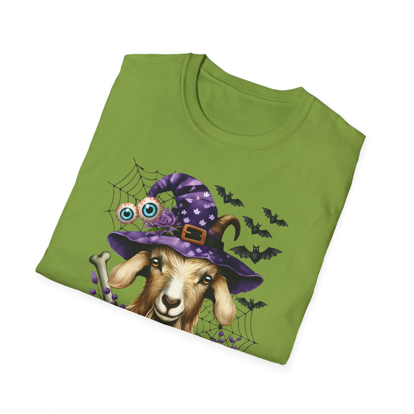 Spooky Goat Fall Halloween Farm  Unisex Softstyle T-Shirt