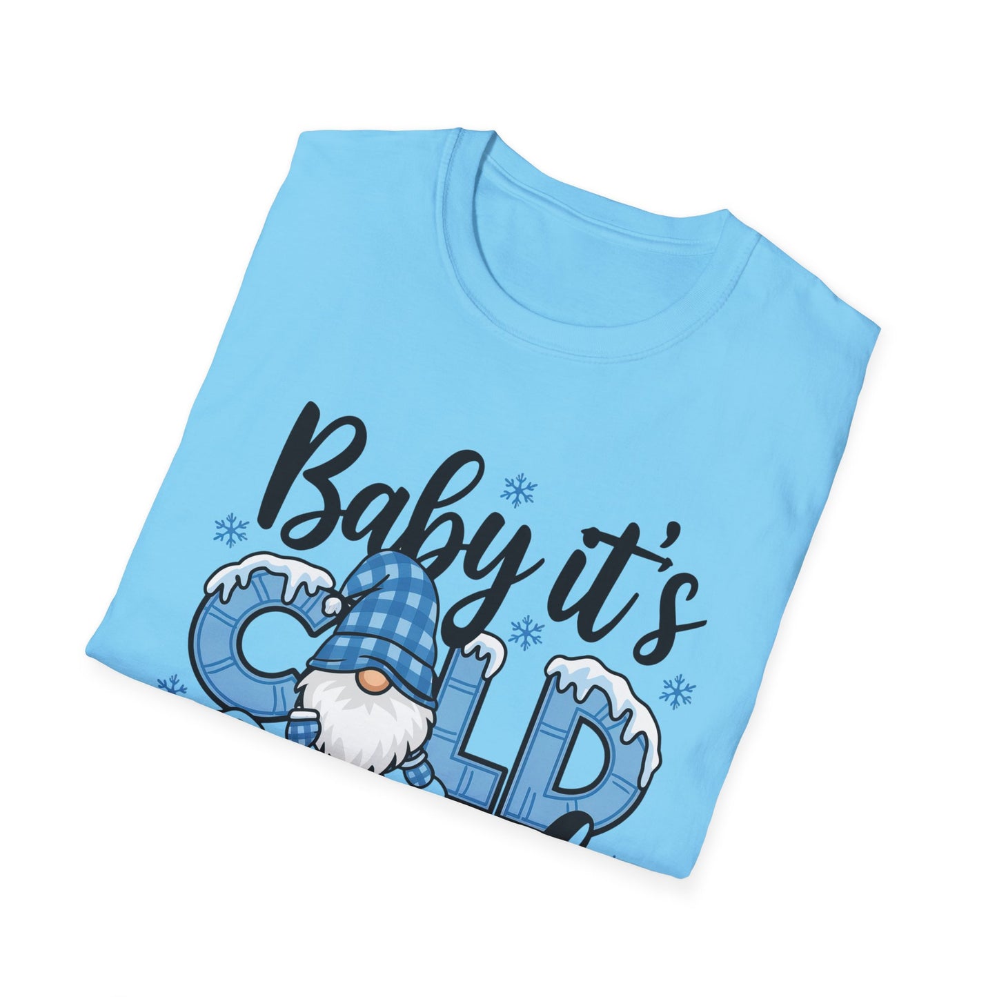 Baby It's Cold Outside Unisex Softstyle T-Shirt - Cozy Winter Vibes