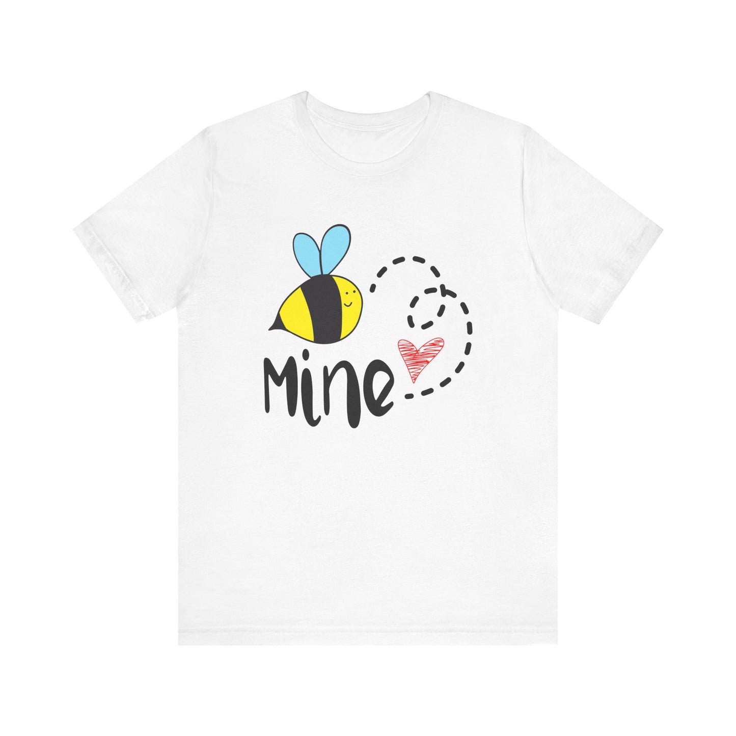 Bee Mine Valentine Unisex Jersey Short Sleeve Tee