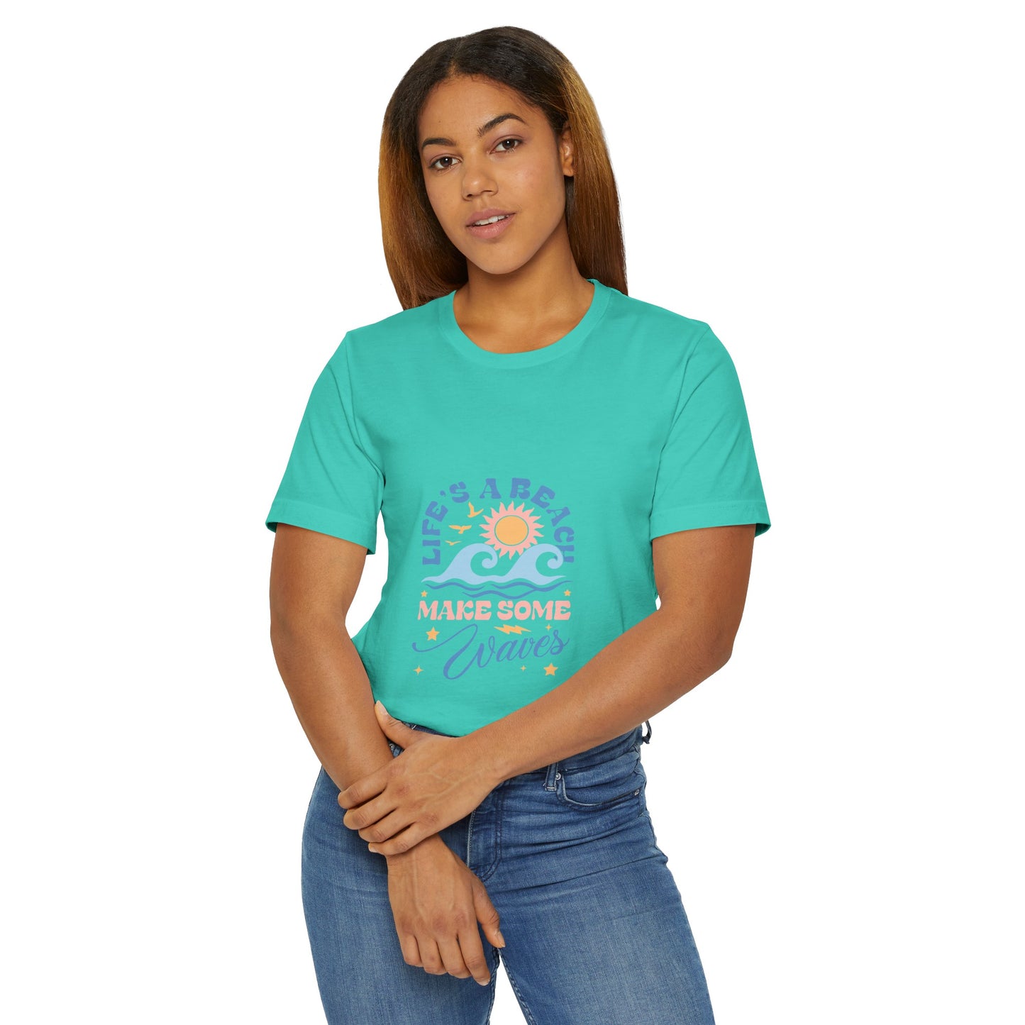 Life's a Beach Make Some Waves Unisex Jersey T-Shirt