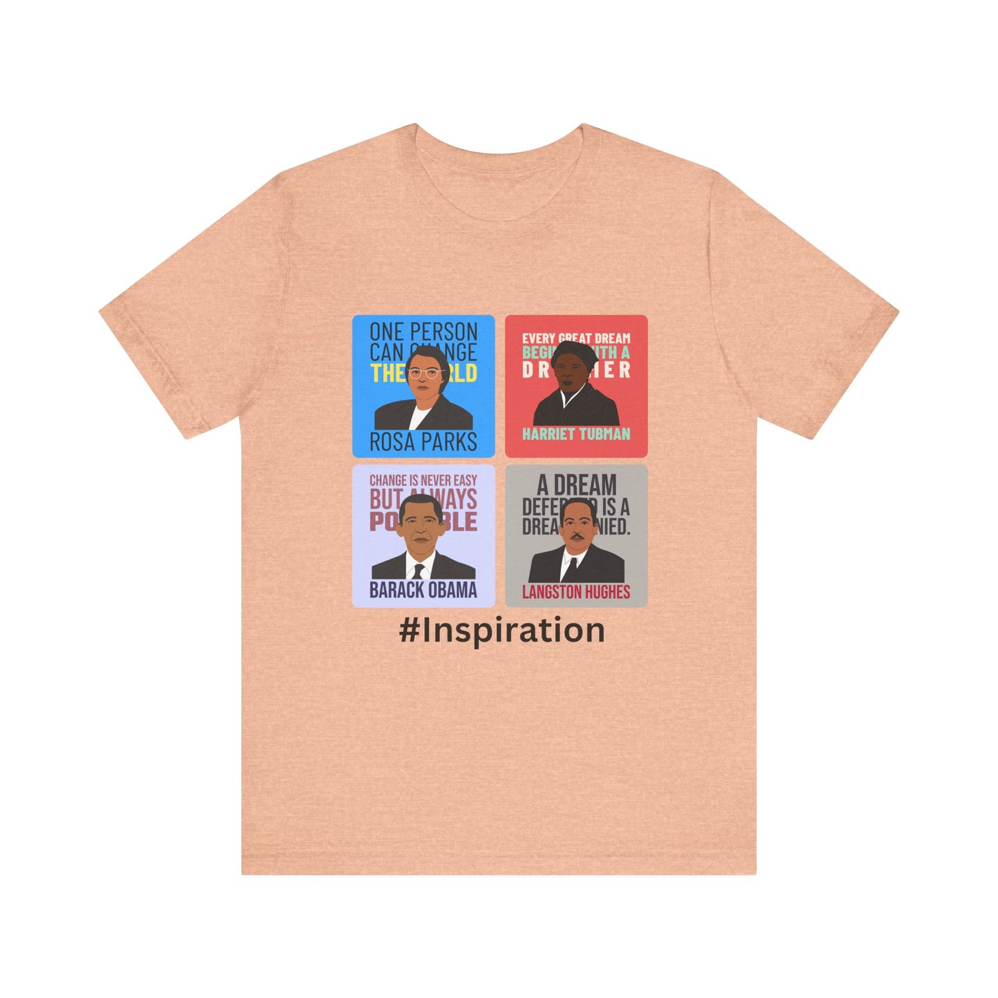 Inspiration Black History Heros Unisex Jersey Short Sleeve Tee