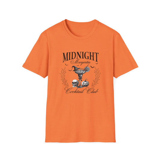 Midnight Margaritas Cocktail Club Unisex Softstyle  Halloween T-Shirt