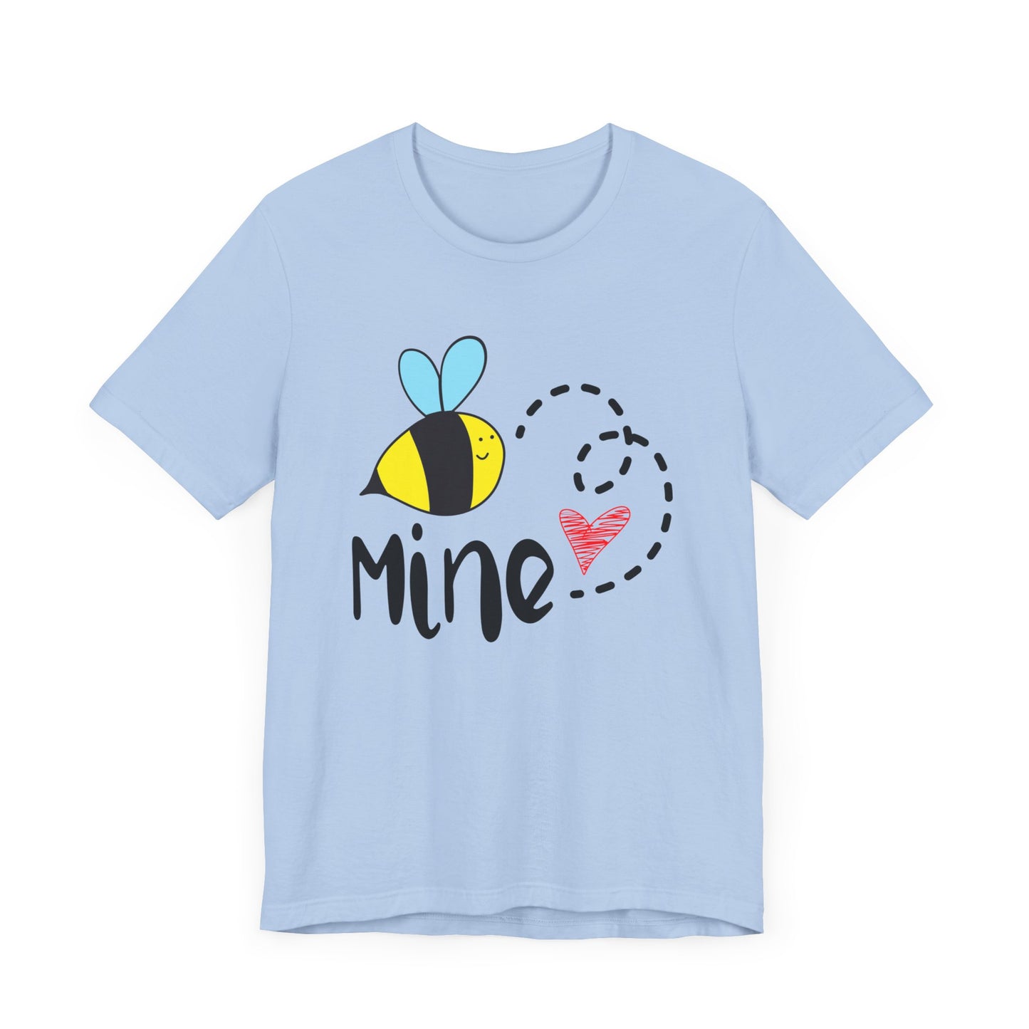 Bee Mine Valentine Unisex Jersey Short Sleeve Tee