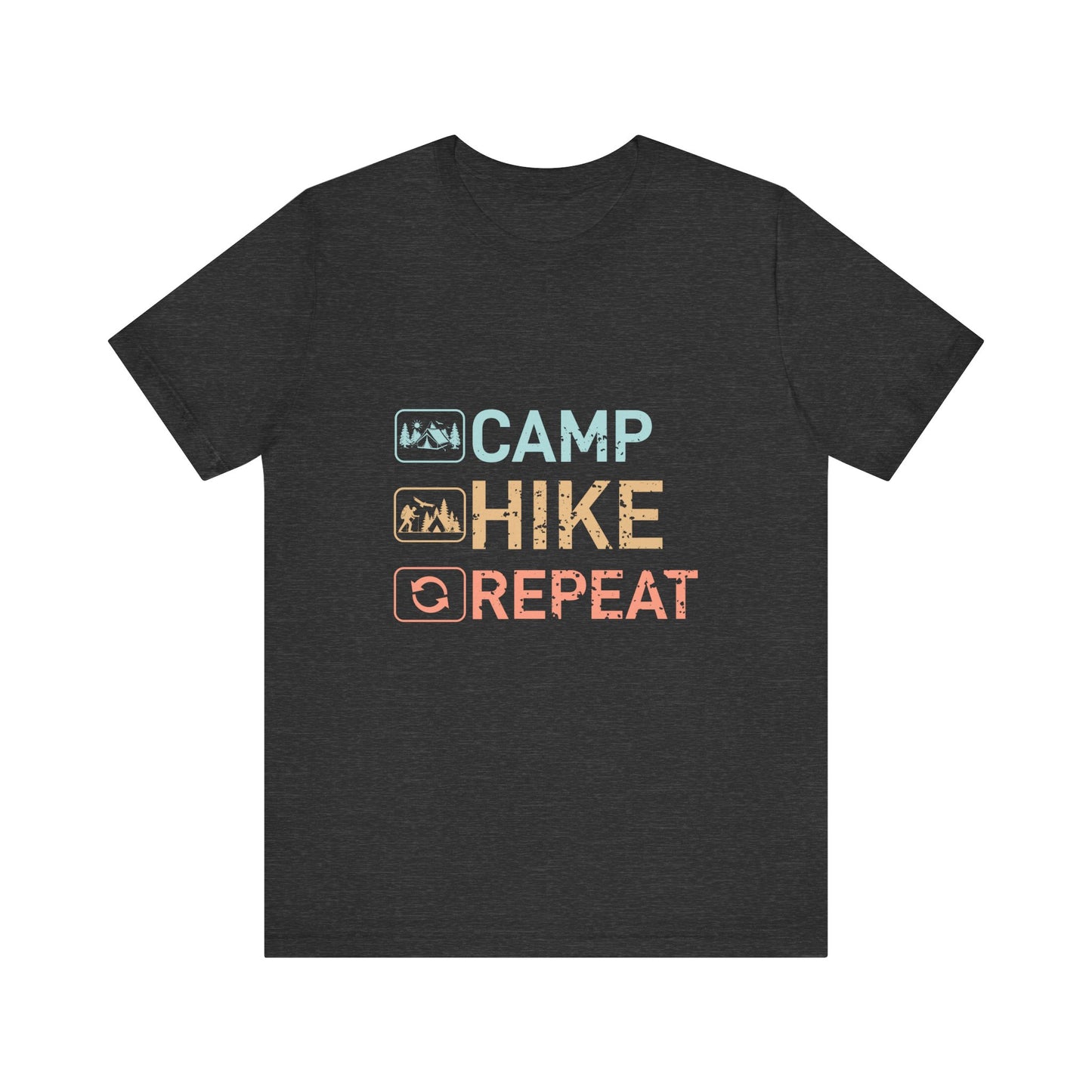 Camp Hike Repeat Unisex Jersey Short Sleeve Tee