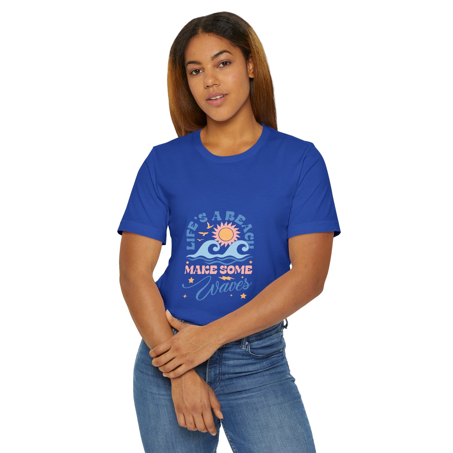 Life's a Beach Make Some Waves Unisex Jersey T-Shirt