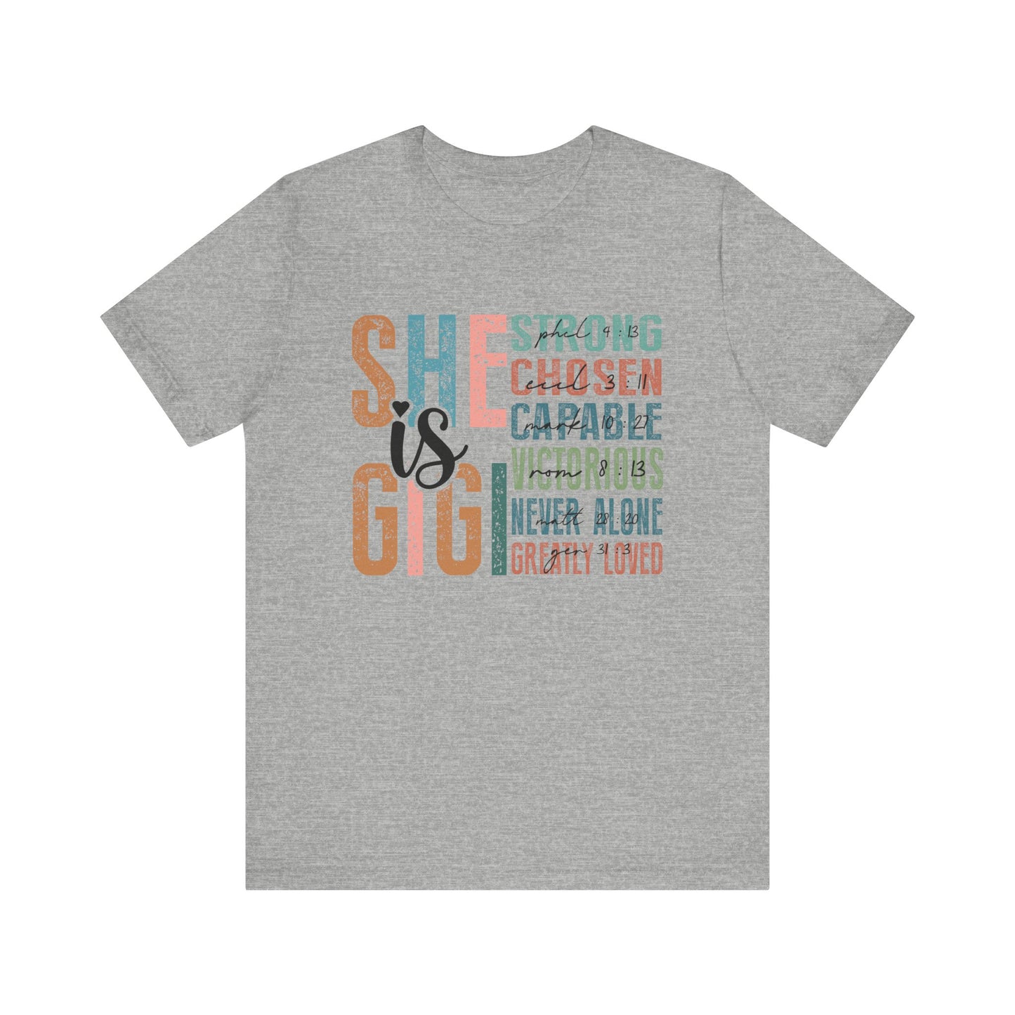 She is Gigi Unisex Jersey Short Sleeve Tee