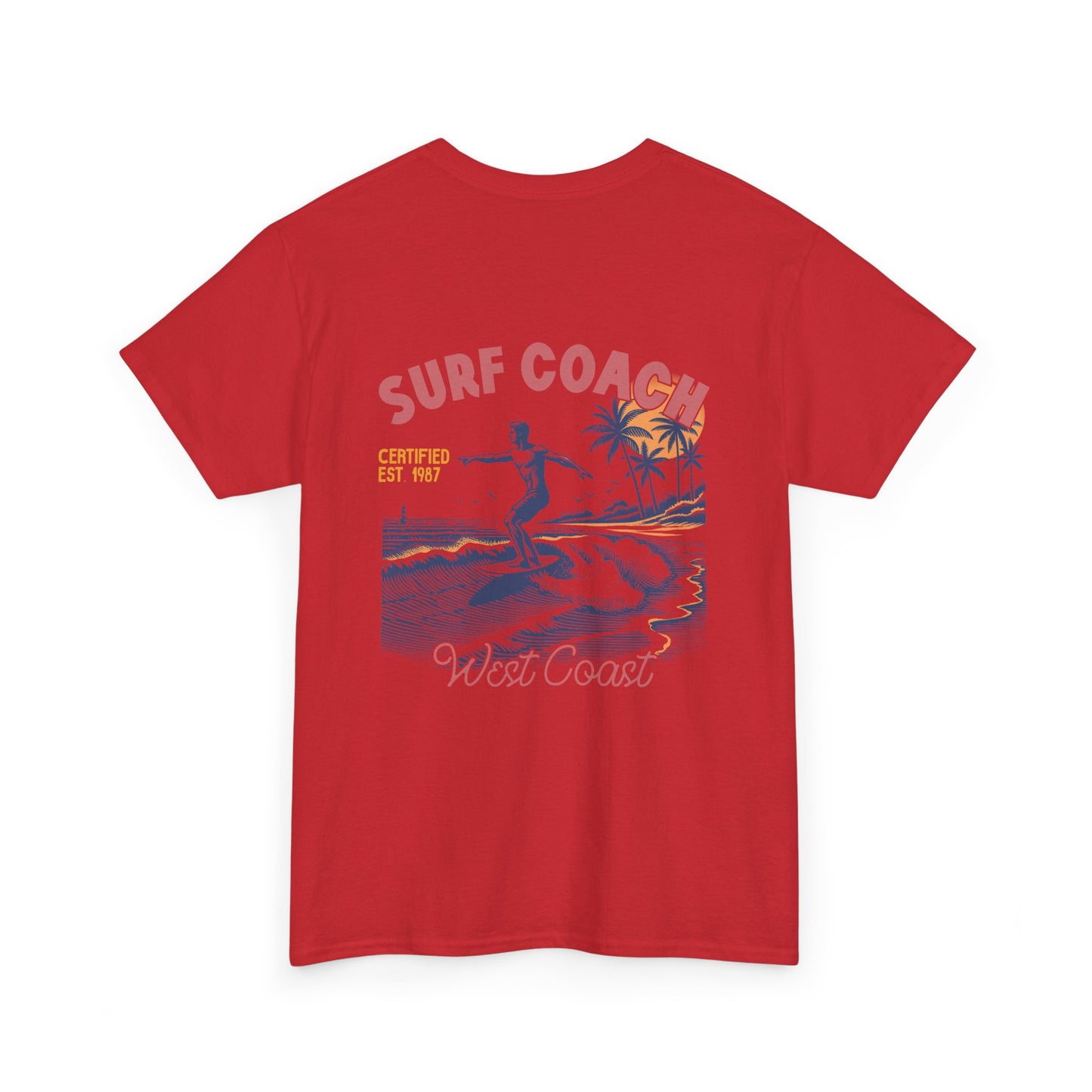 Big Waves Surf Coach Unisex Heavy Cotton Tee