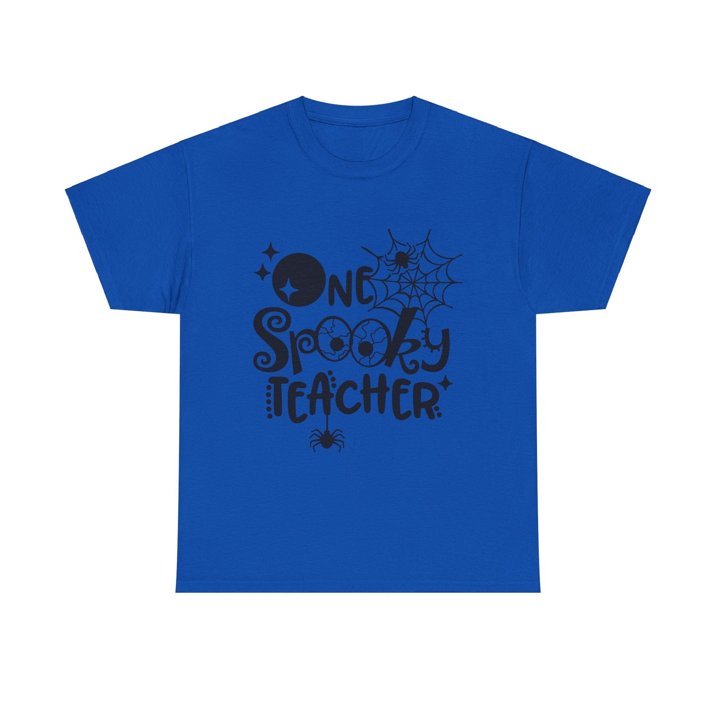 Spooky Teacher Halloween Tee - Unisex Heavy Cotton Shirt