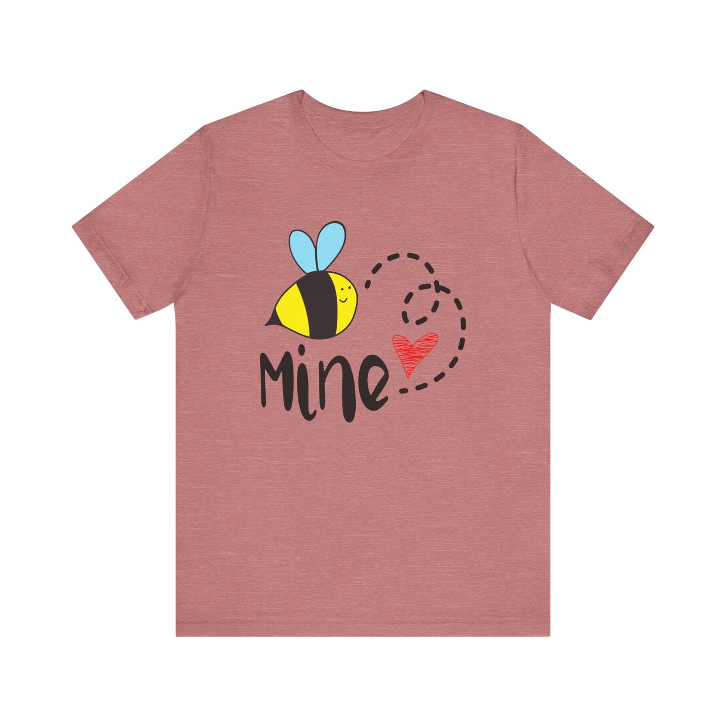 Bee Mine Valentine Unisex Jersey Short Sleeve Tee