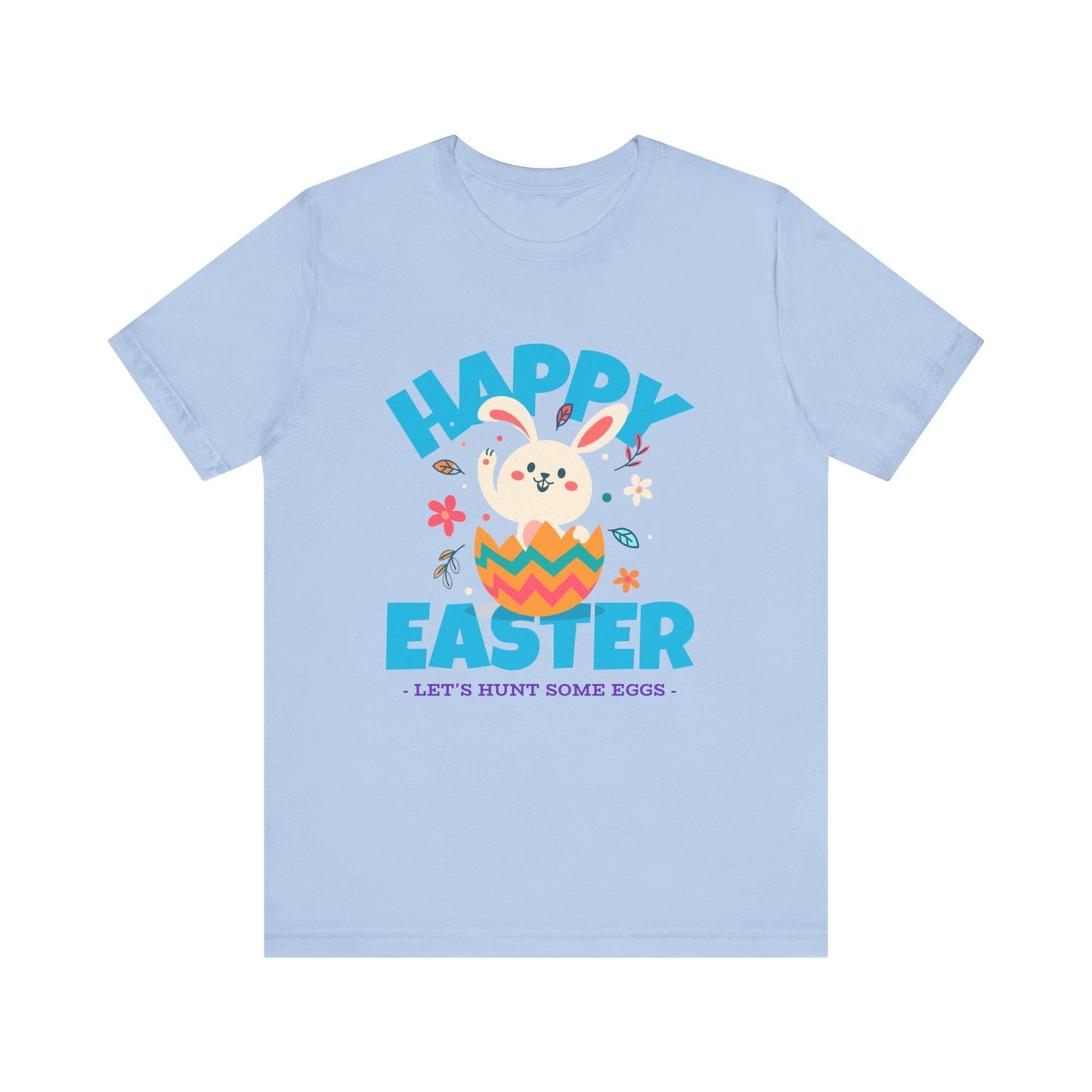 HAPPY EASTER Let's Hunt for Some Eggs Unisex Jersey Short Sleeve Tee