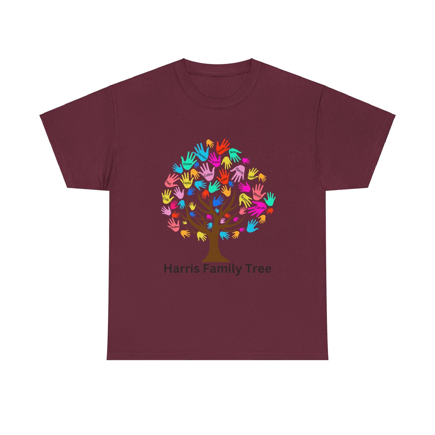 Harris Family Tree Set 1 Gildan Unisex Heavy Cotton Tee