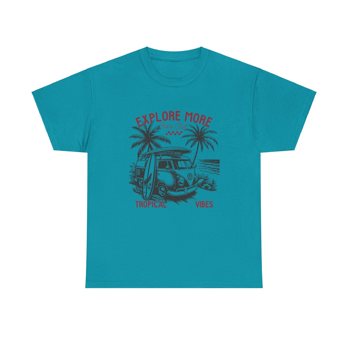 Explore More Surf Club Vintage Summer/Surf Unisex Heavy Cotton Tee