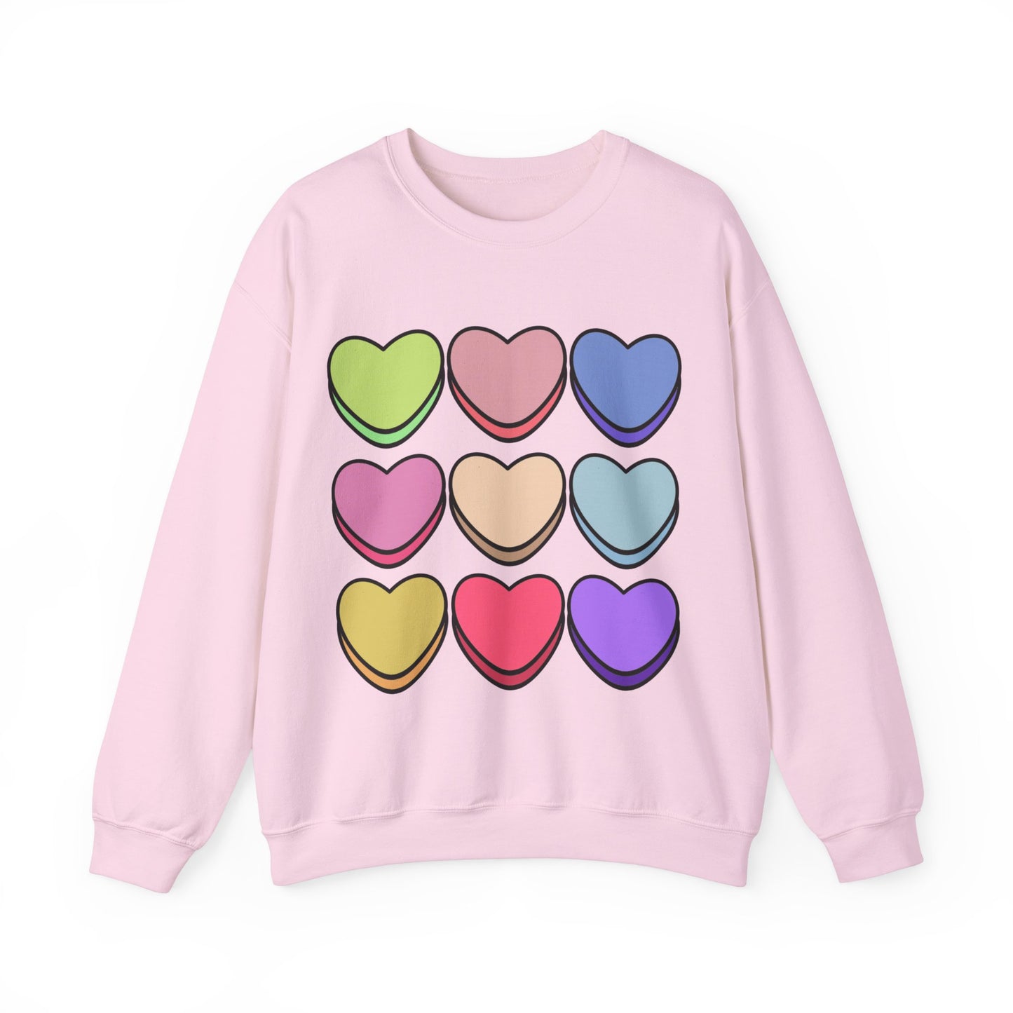 Valentines Hearts Heavy Blend™ Crewneck Sweatshirt