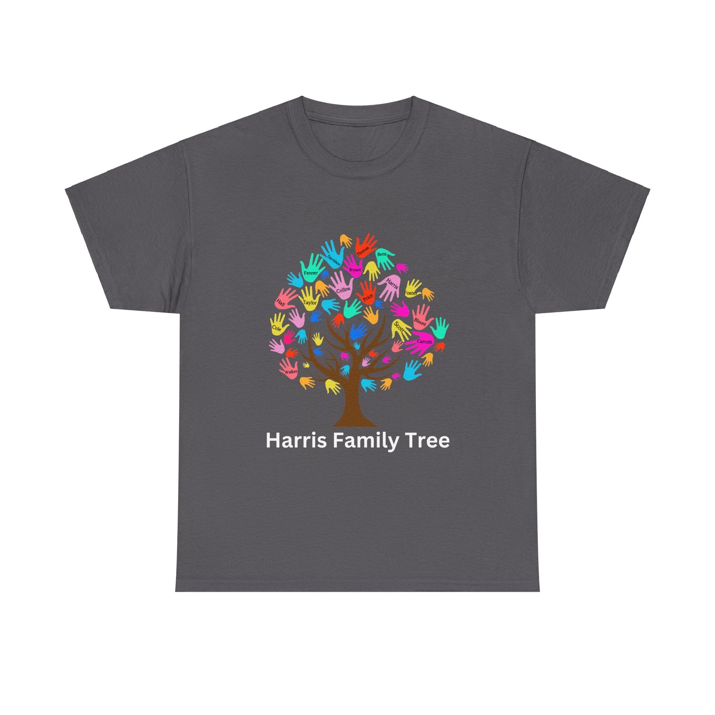 Harris Family Tree Set 2 Unisex Heavy Cotton Tee