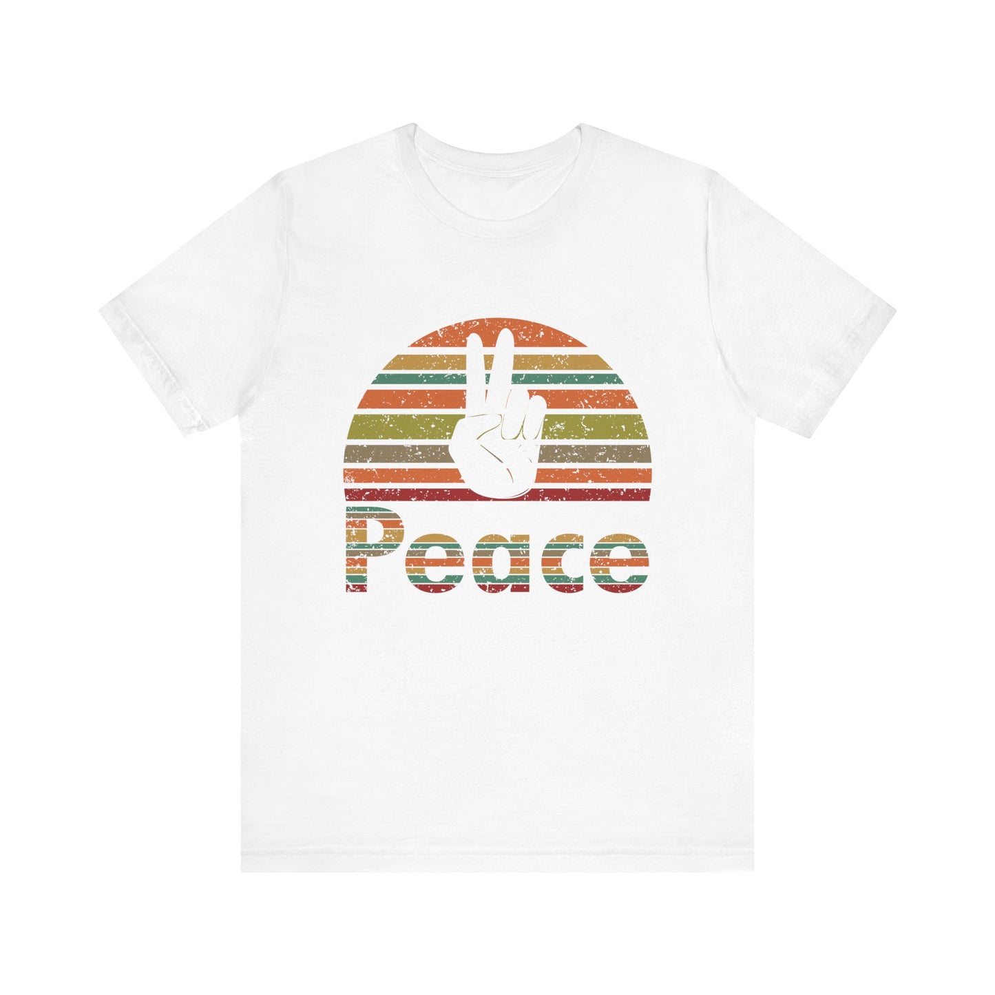 Retro Peace Unisex Jersey Short Sleeve Tee