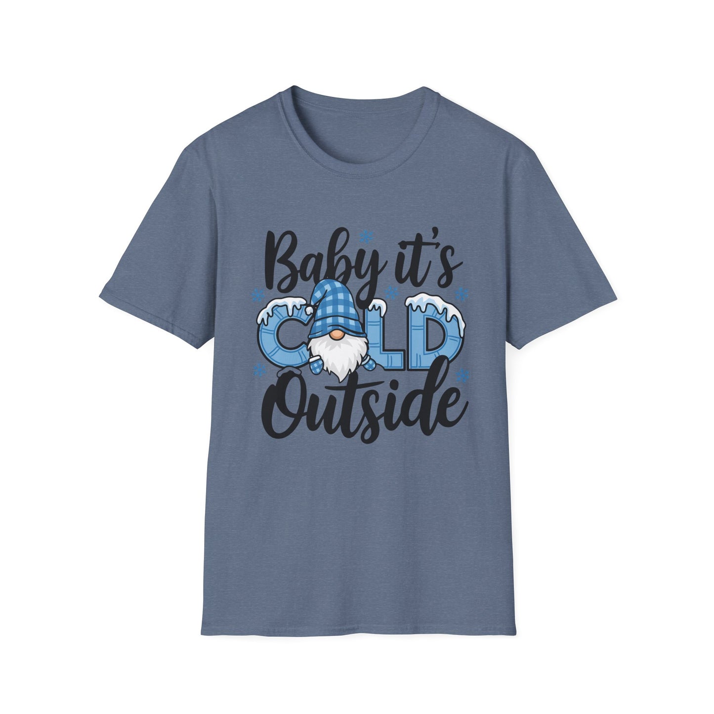 Baby It's Cold Outside Unisex Softstyle T-Shirt - Cozy Winter Vibes