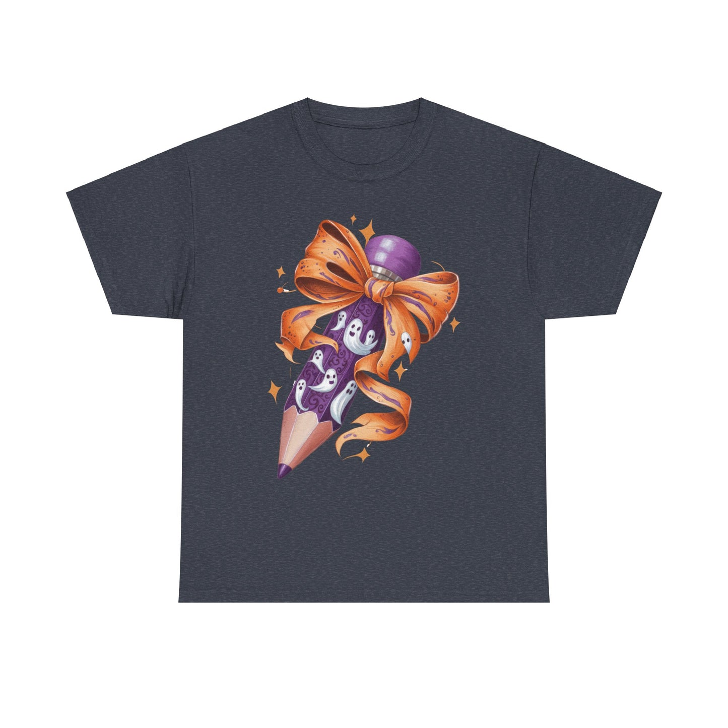 Spooky Pencil Graphic Tee - Perfect for Halloween School Teacher