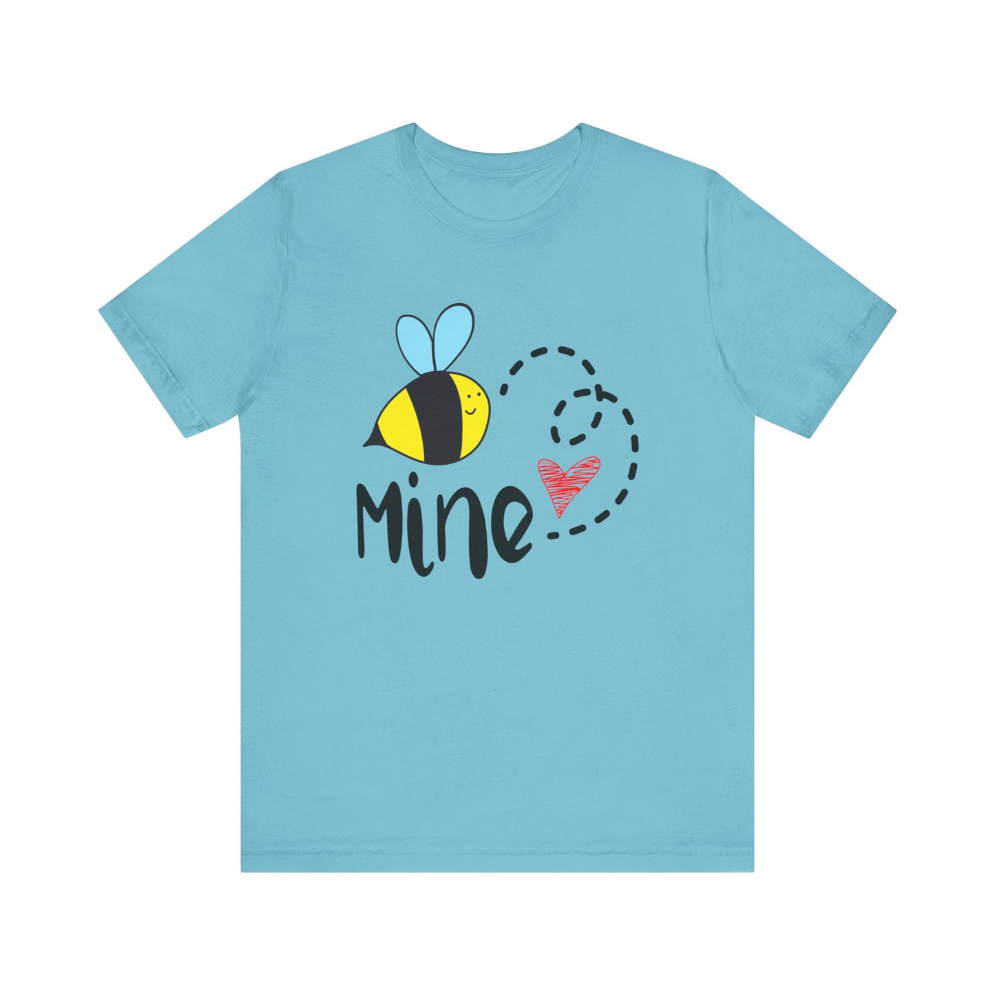 Bee Mine Valentine Unisex Jersey Short Sleeve Tee