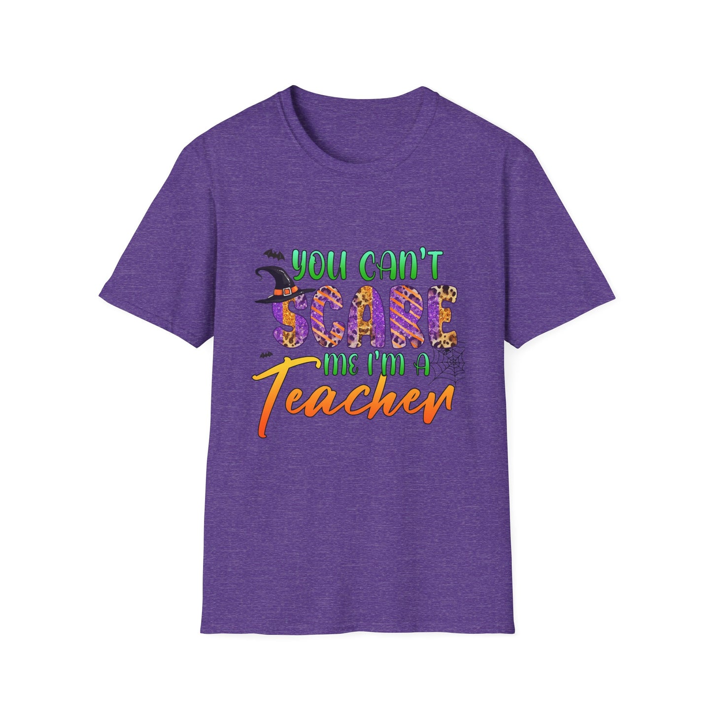 You Can't Tame Me I'm a Teacher Halloween T-Shirt | Unisex Softstyle Tee for Educators | Fun and Inspirational Gift