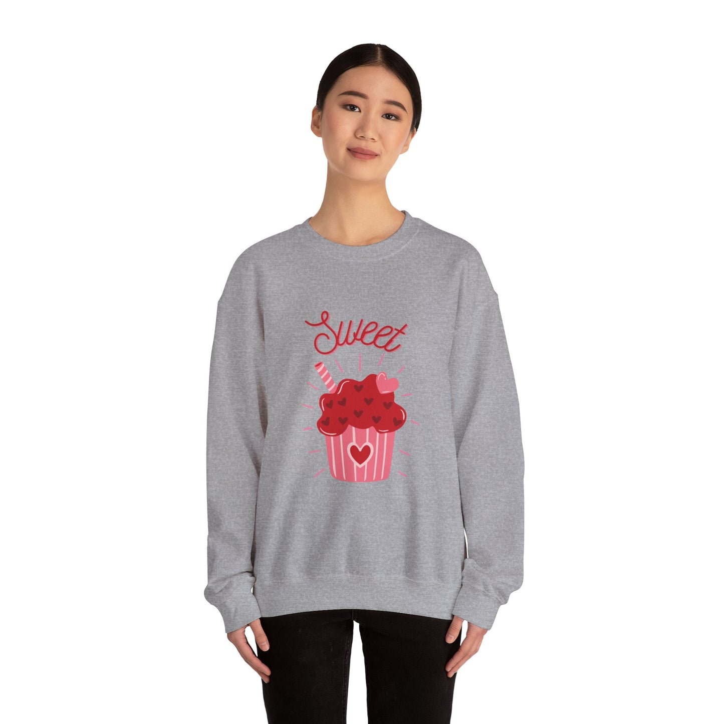 Valentines Cupcake Unisex Heavy Blend™ Crewneck Sweatshirt