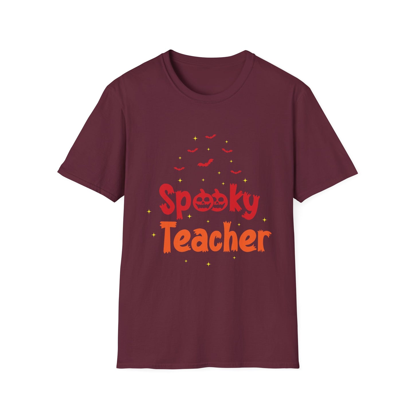 Spooky Teacher Unisex Softstyle T-Shirt - Perfect for Halloween School Celebrations