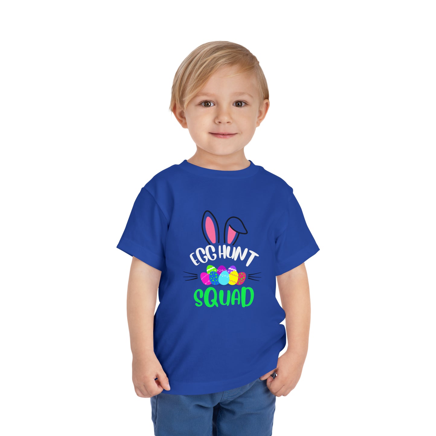 Egg Hunt Squad Toddler Short Sleeve Tee