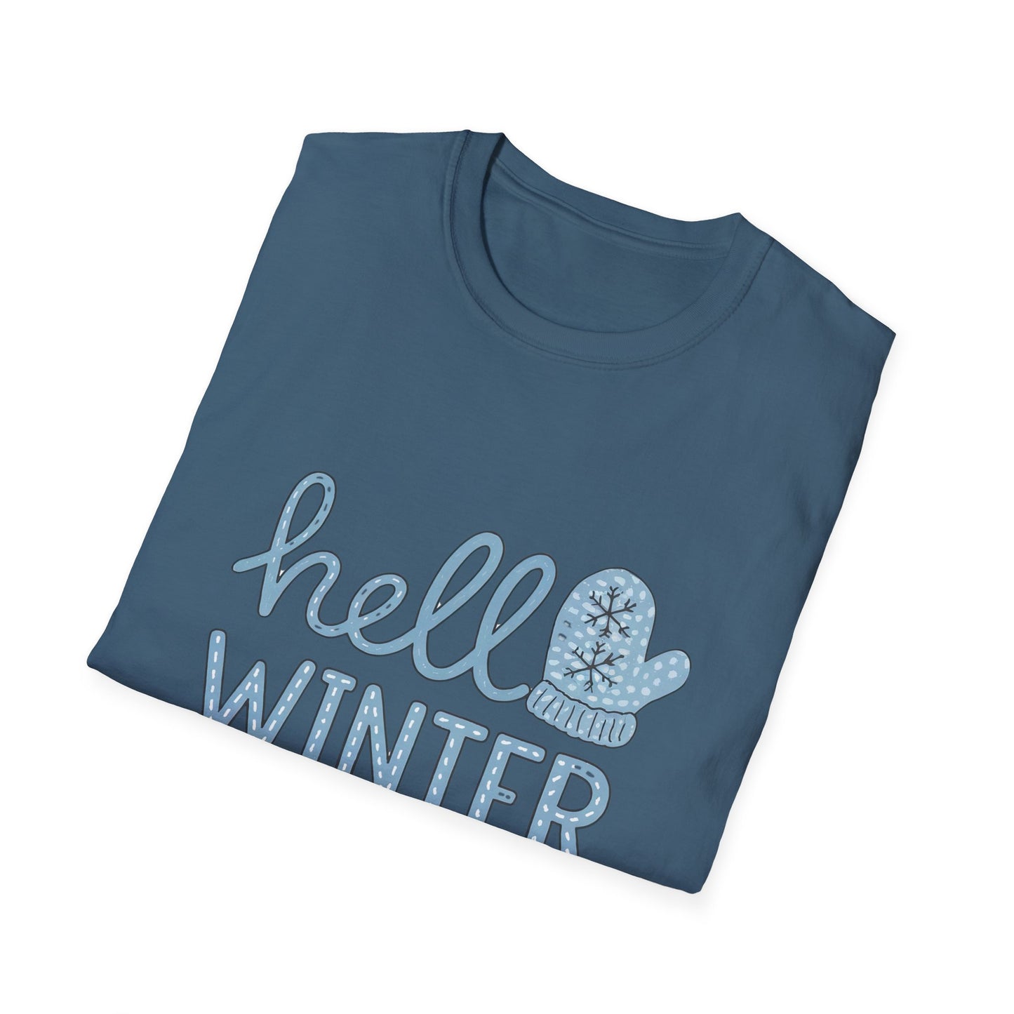 Fun Winter-Themed Unisex T-Shirt - "Hello Winter" Graphic Tee