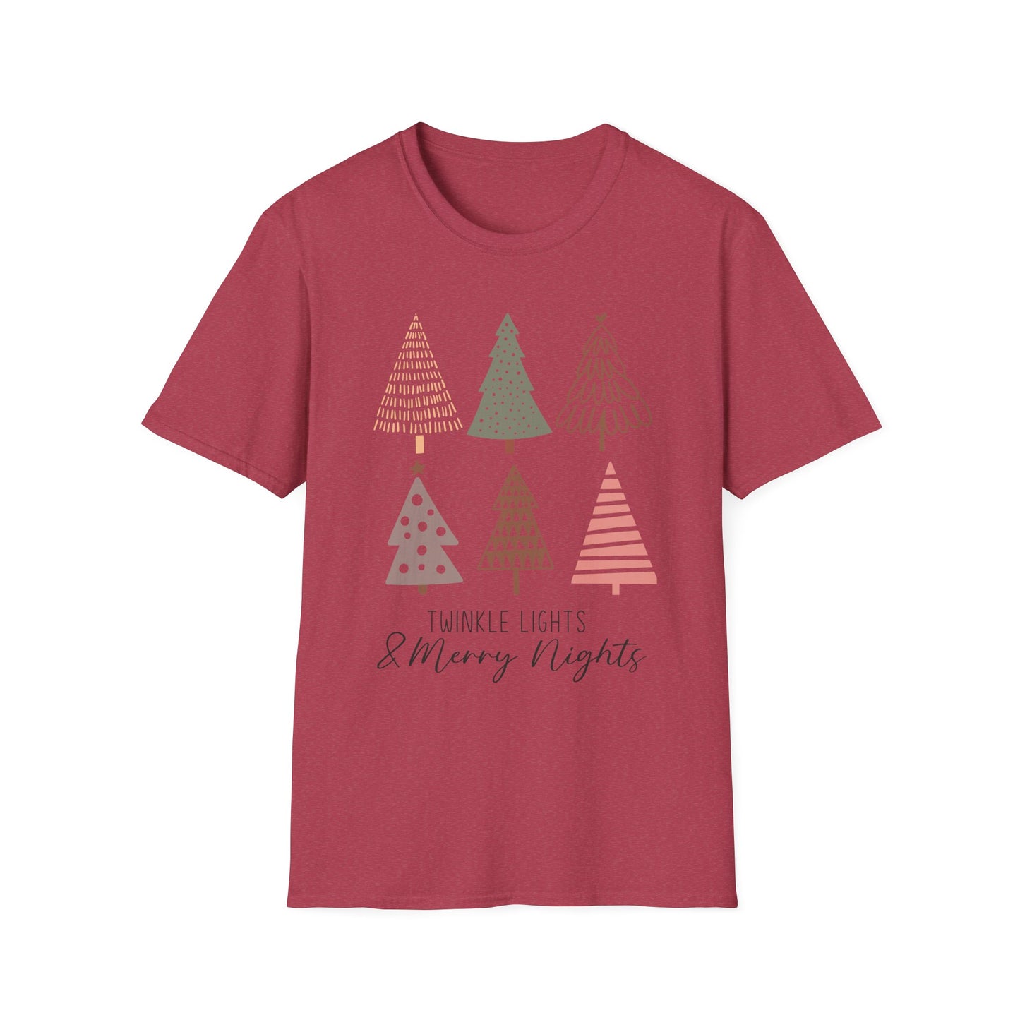 Twinkle Lights & Merry Nights Unisex Christmas T-Shirt