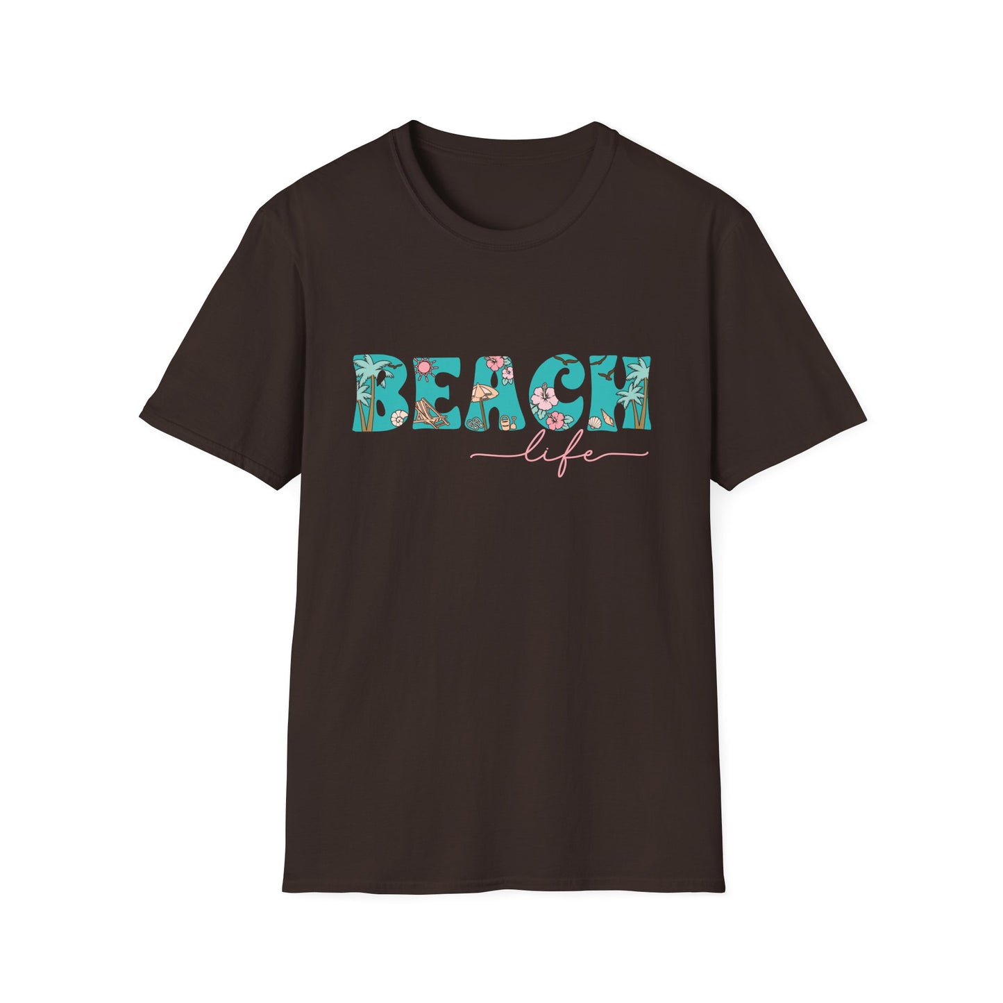 Beach Life High Tides Good Times Unisex Softstyle T-Shirt