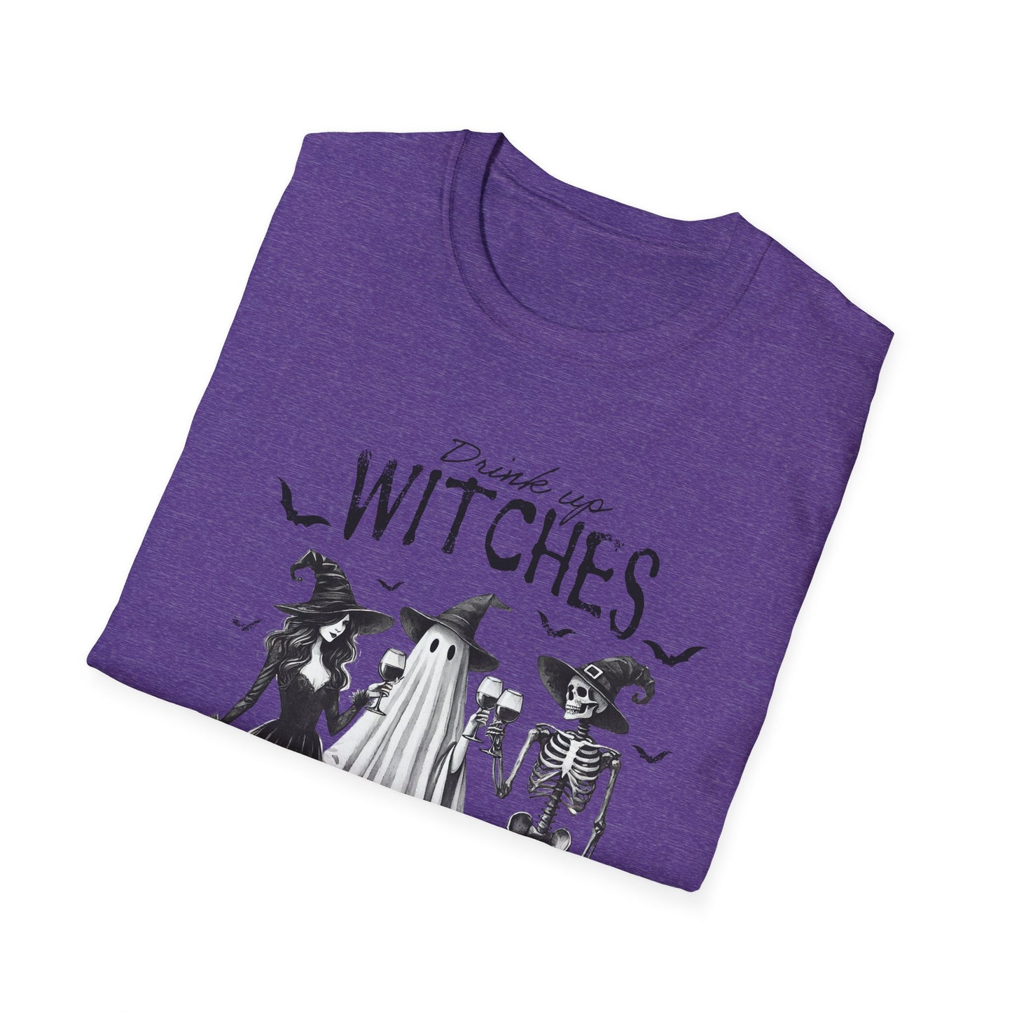 Spooky Witches Unisex Softstyle T-Shirt - Perfect for Halloween