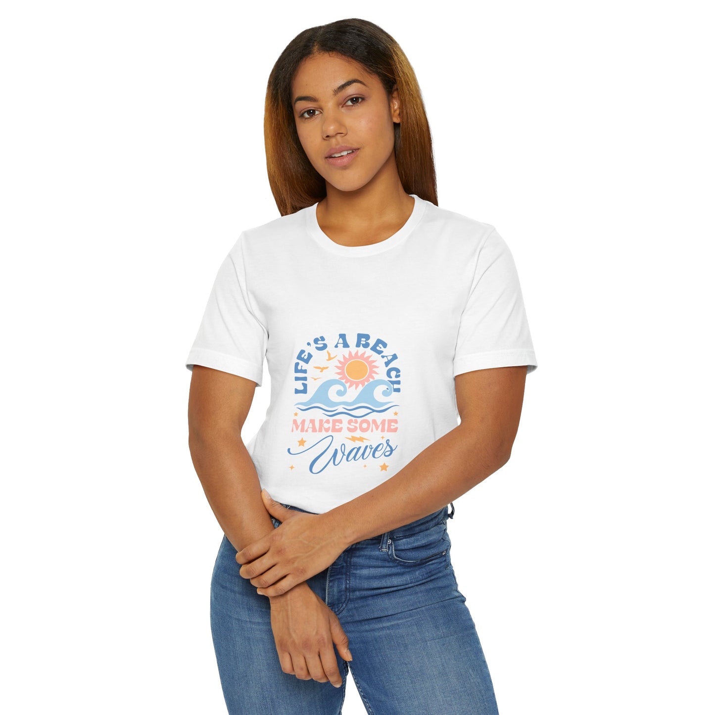 Life's a Beach Make Some Waves Unisex Jersey T-Shirt