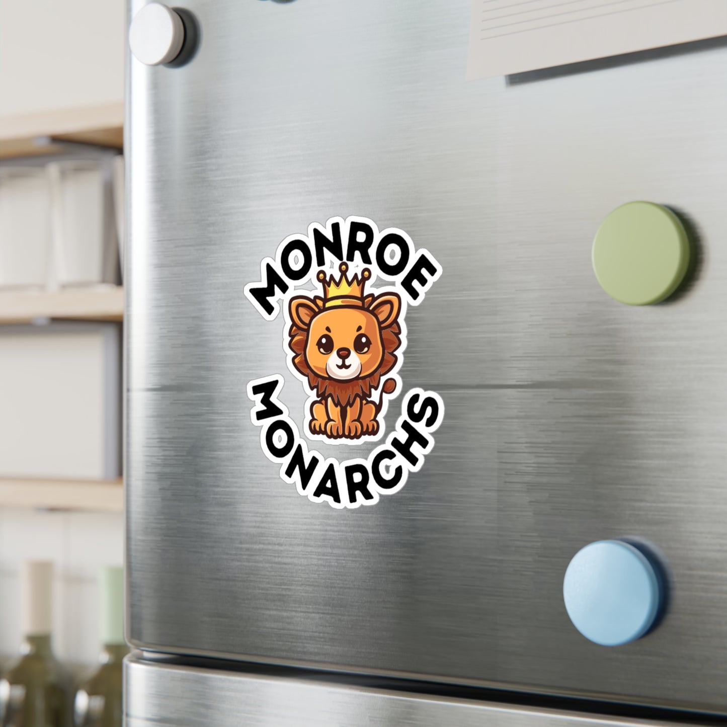 Monroe Monarch with Baby Lion Kiss-Cut Vinyl Decals