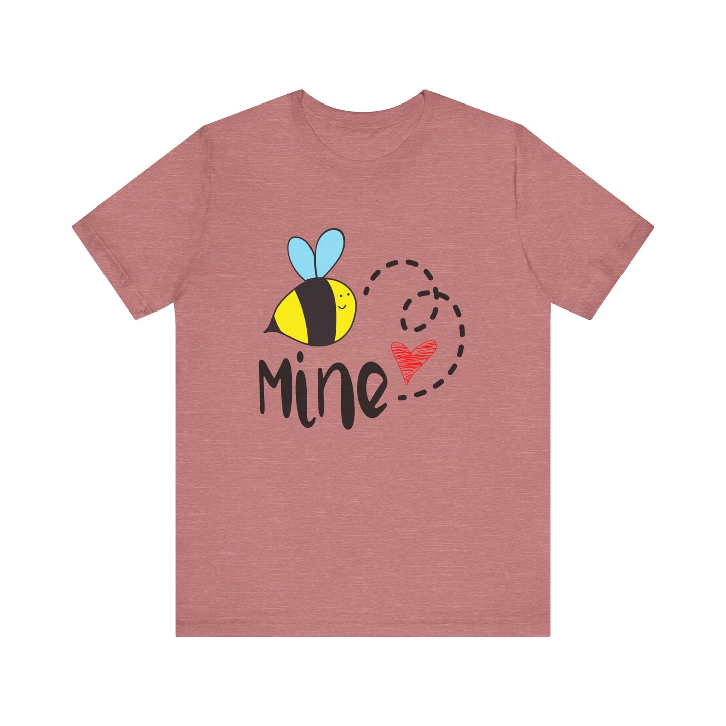 Bee Mine Valentine Unisex Jersey Short Sleeve Tee