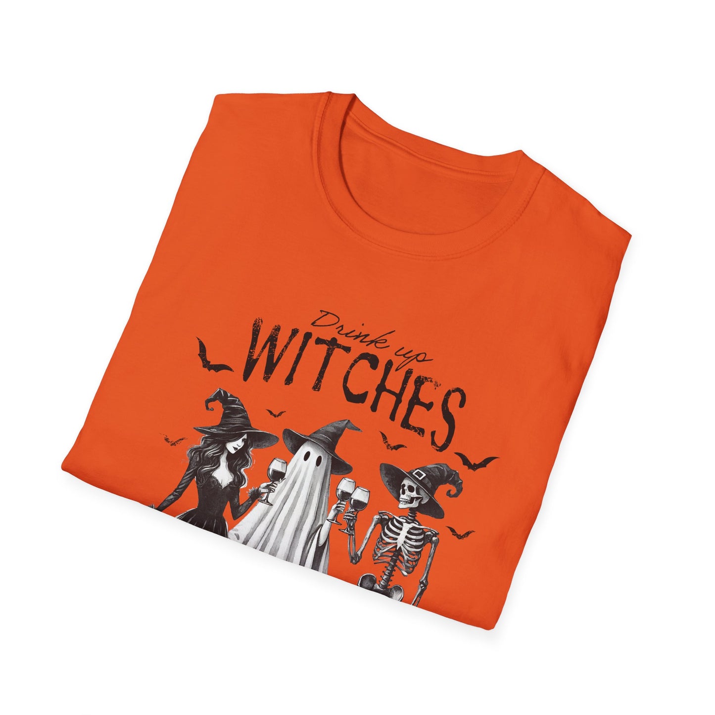 Spooky Witches Unisex Softstyle T-Shirt - Perfect for Halloween